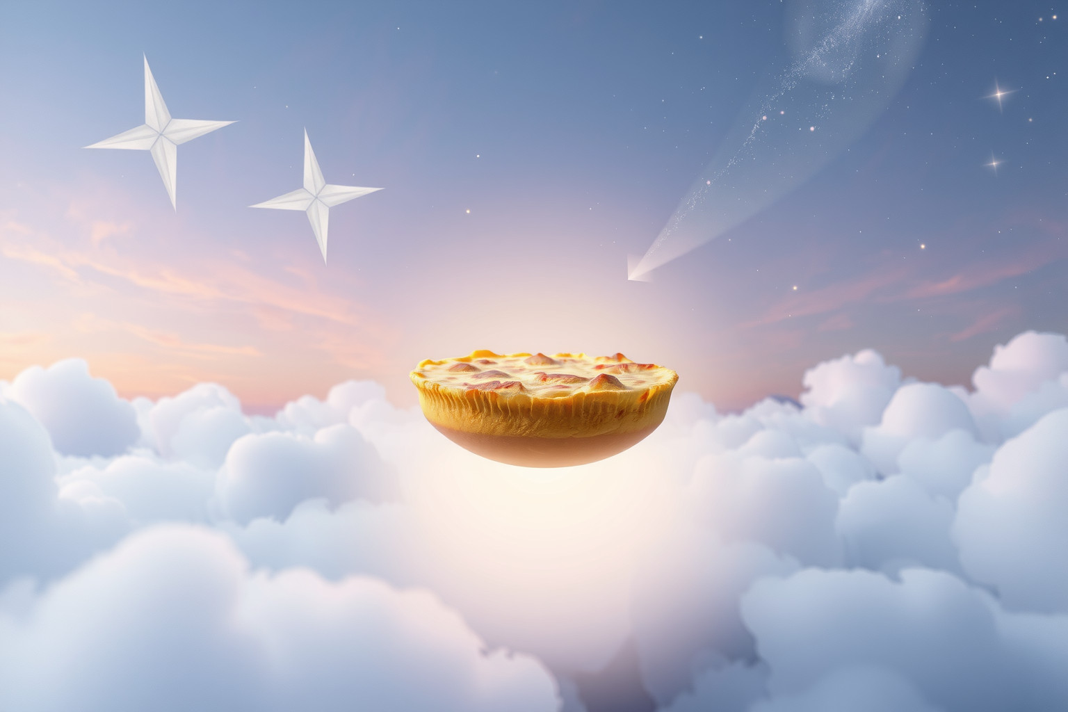 La frittata in viaggio simboleggia curiosità e nuovi inizi.