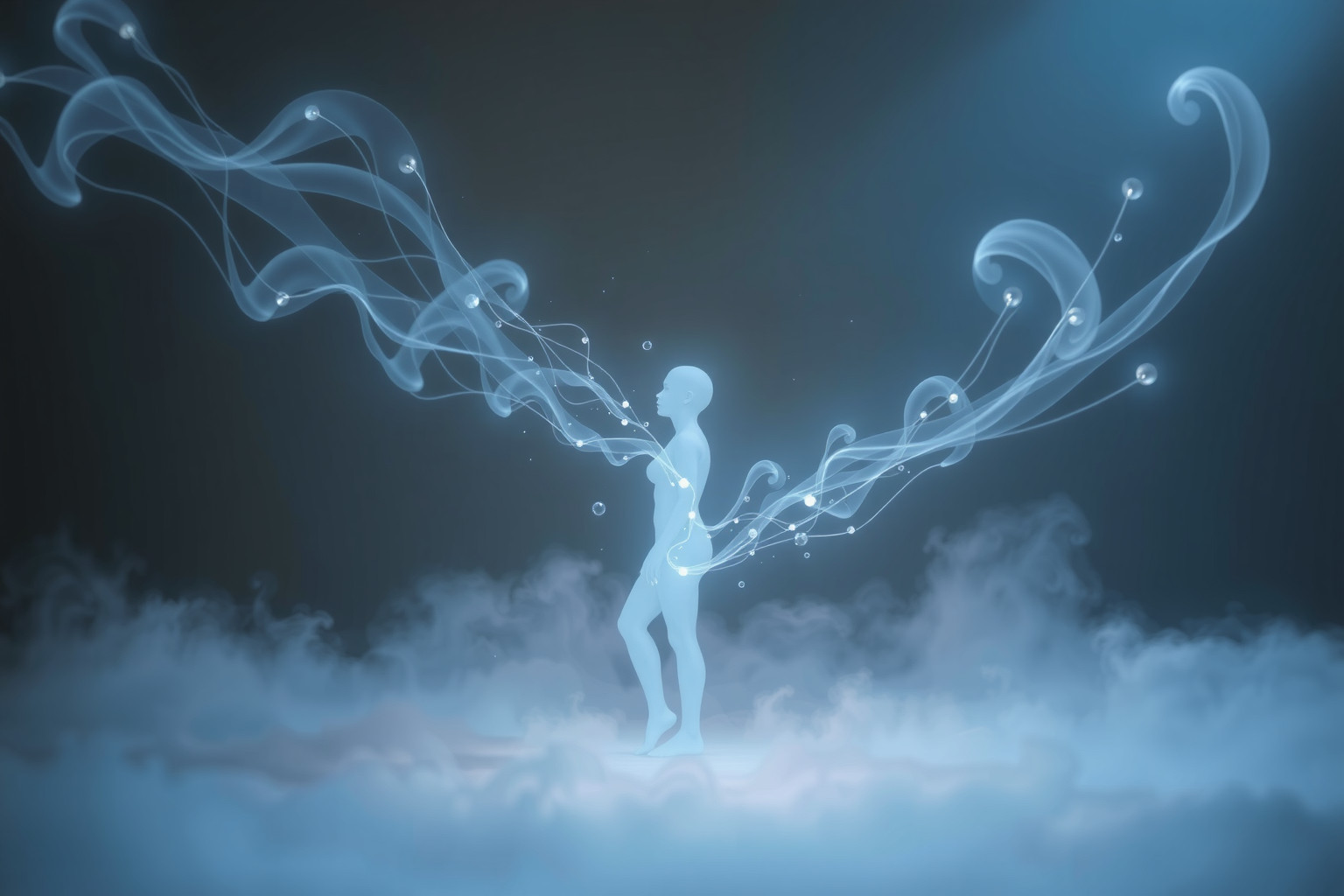 La fuga di lacrime simboleggia emozioni represse che cercano sfogo.