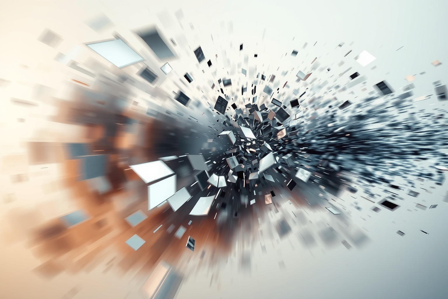 Il fragore di un incidente stradale simboleggia un cambiamento improvviso.