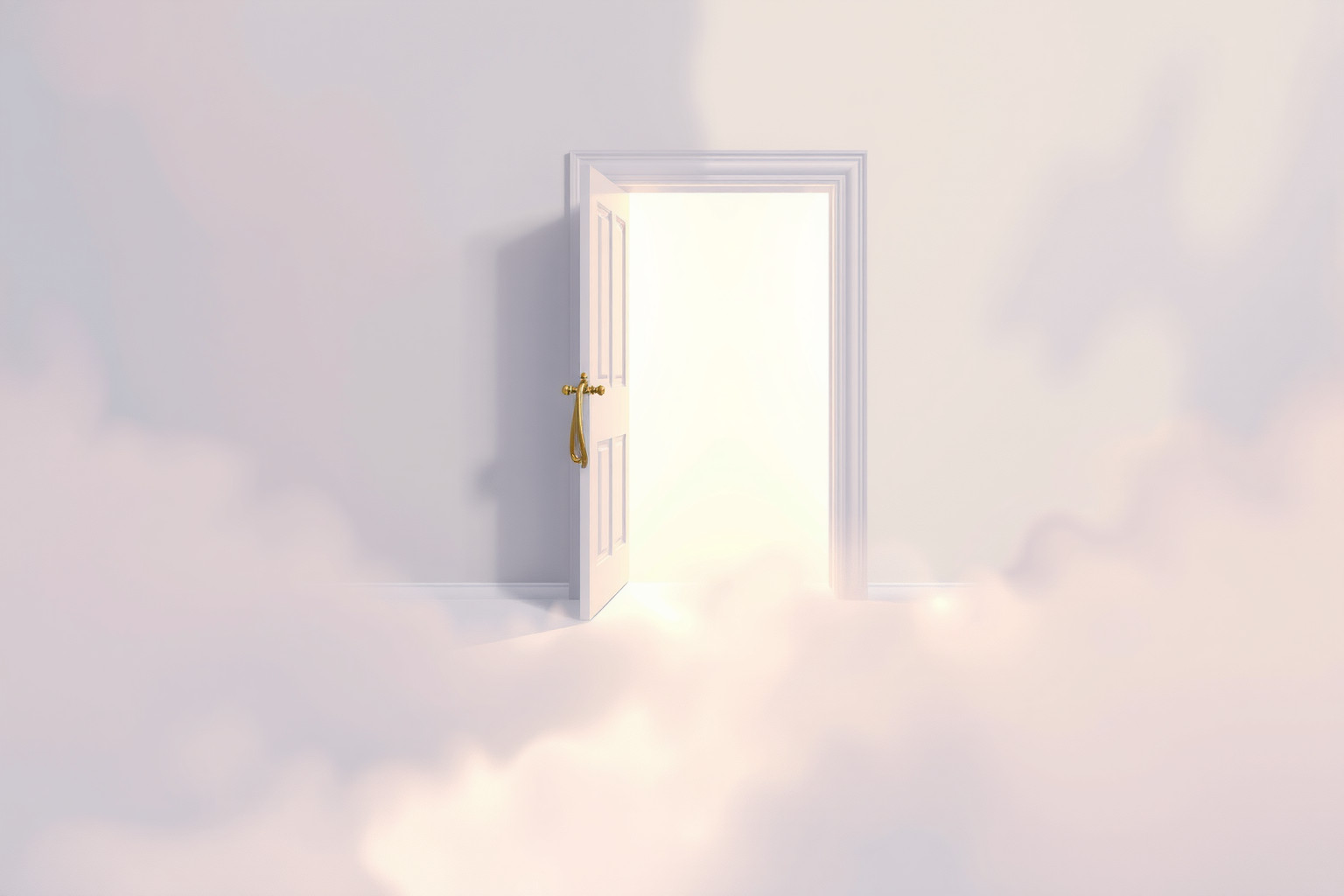 Il pomo della porta verso il vuoto simboleggia nuove paure interiori.