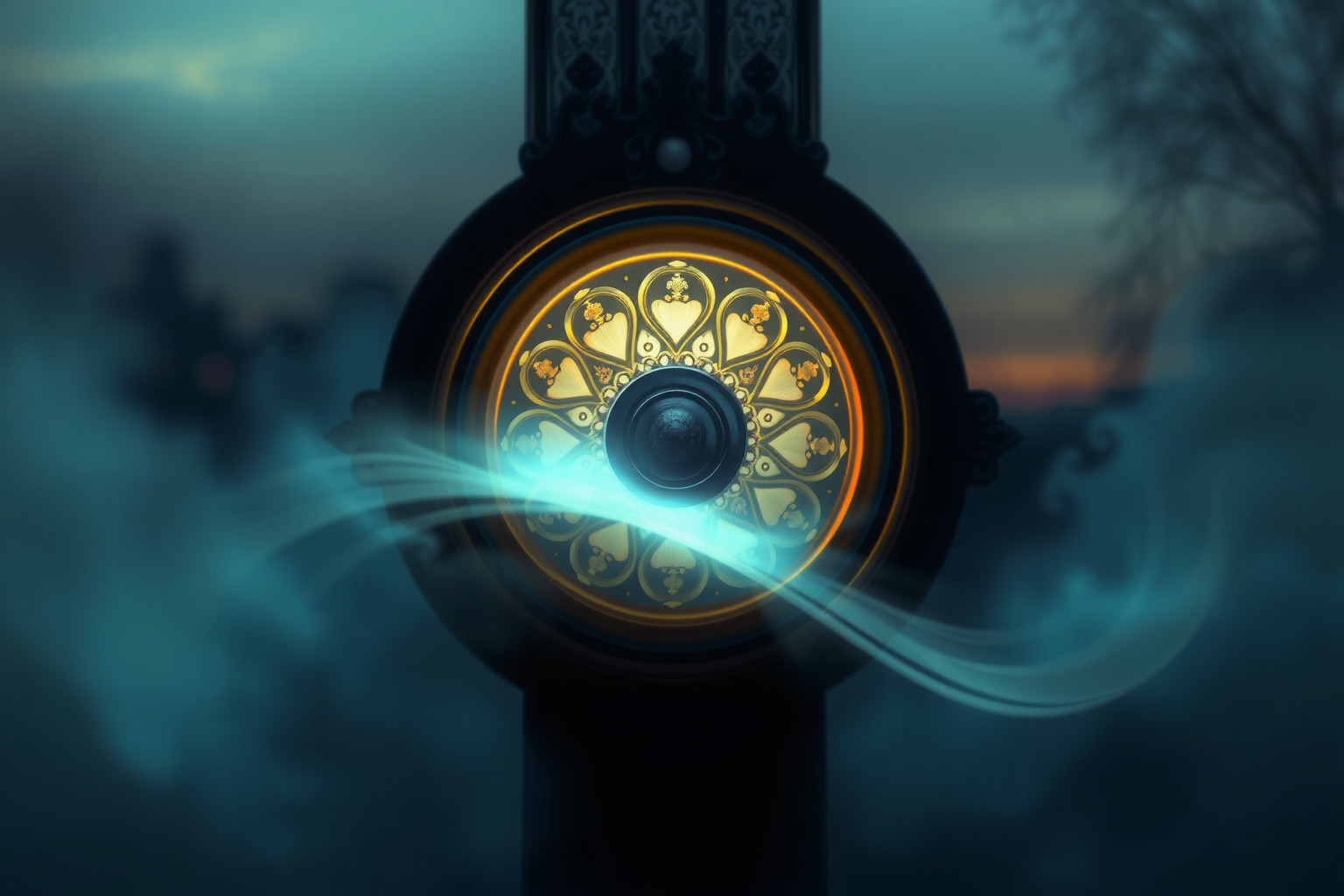 Il pomo della porta di legno simboleggia nuove opportunità e protezione.