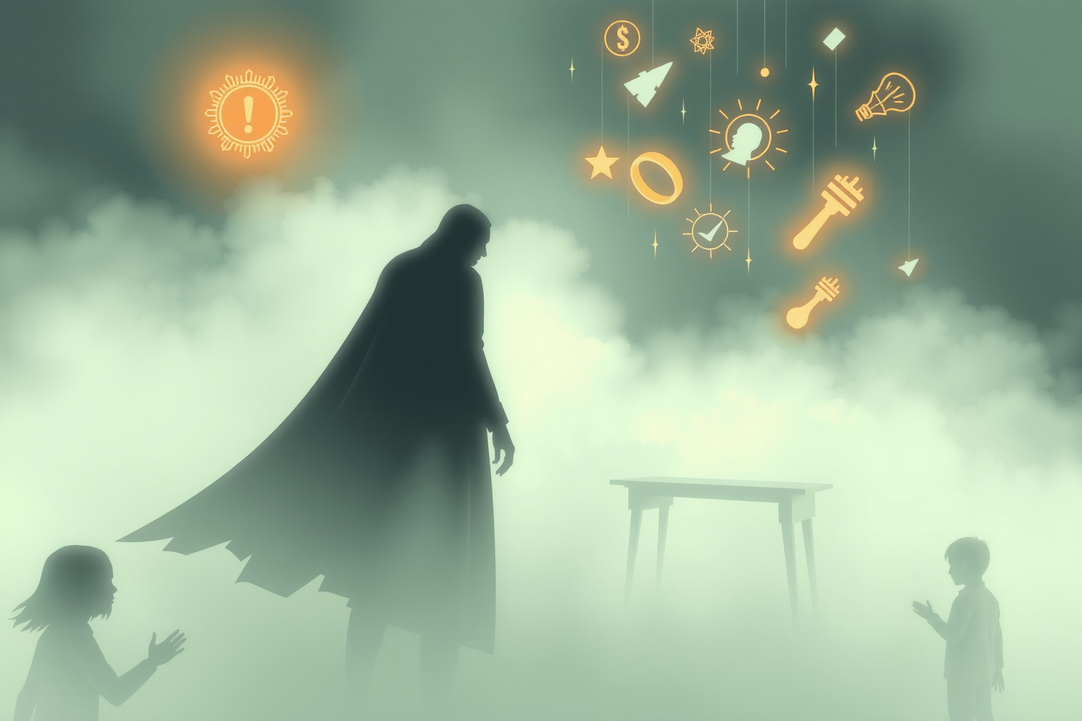 L'insegnante severo simboleggia rigore interiore e autocontrollo.