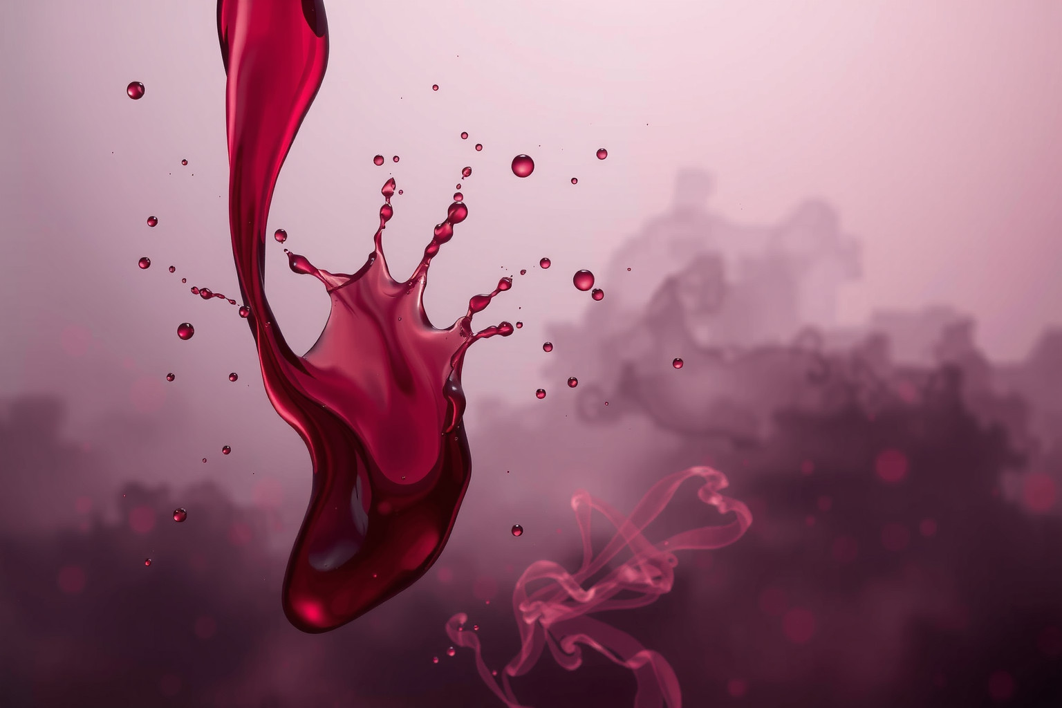 Le macchie di vino simboleggiano emozioni intense e rimpianti nascosti.