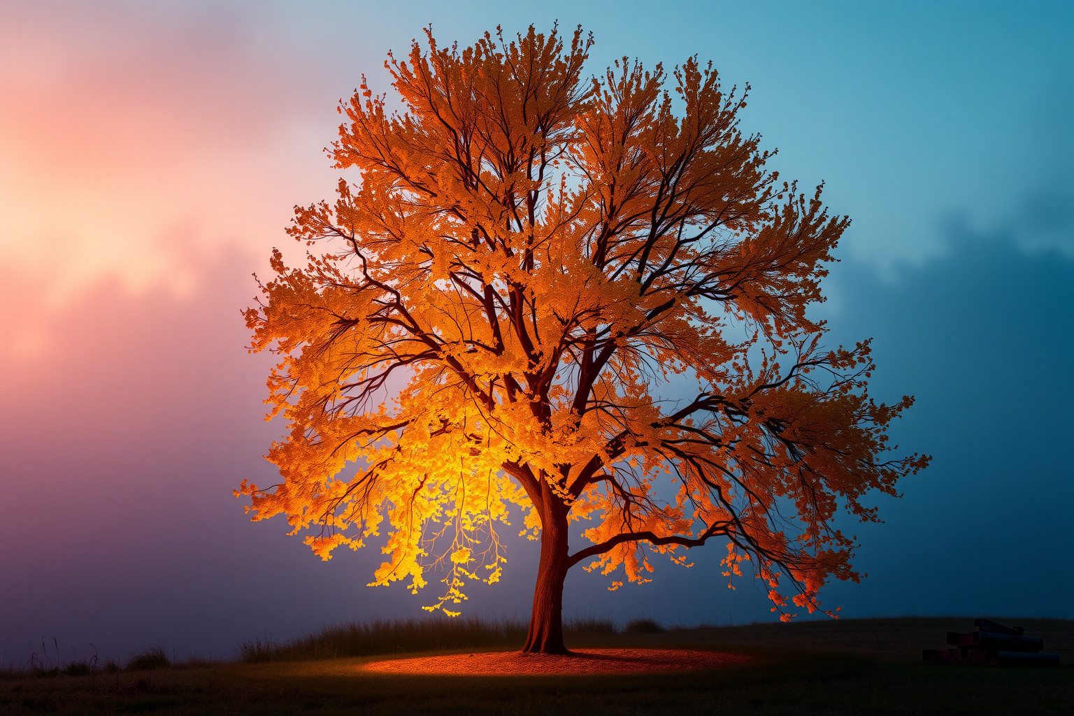 Il peccio larice giallo simboleggia il cambiamento e l’accettazione.