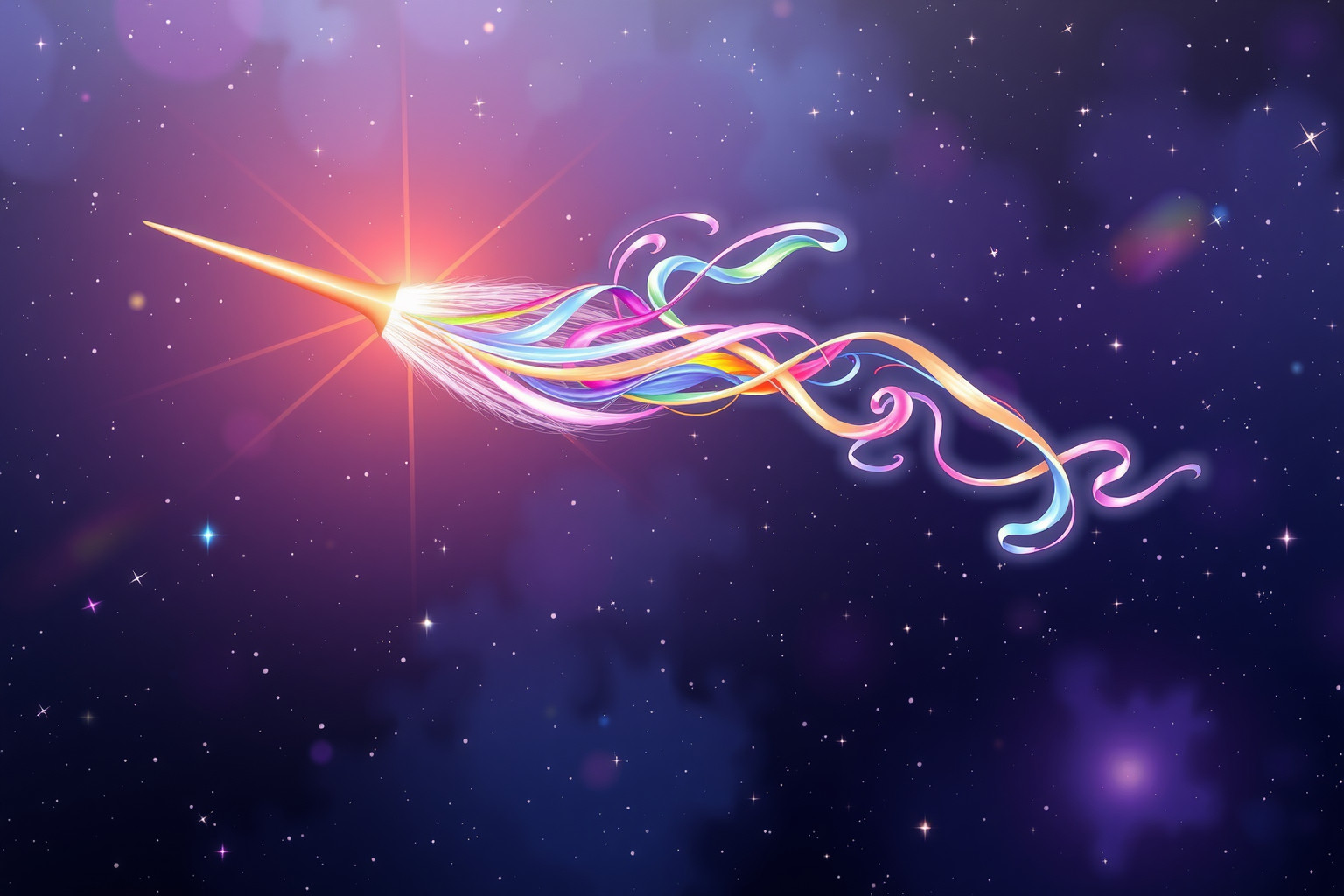 Il pennello magico simboleggia la creatività senza confini e trasformazione.