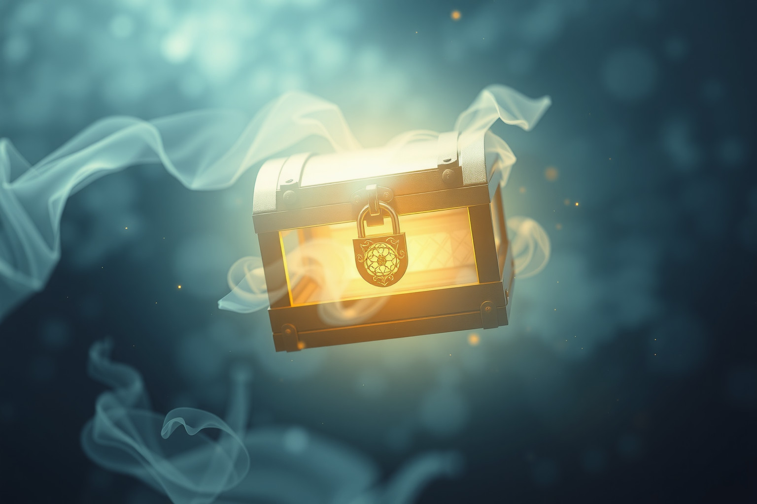 La ribaltina con serratura simboleggia segreti protetti e controllo.