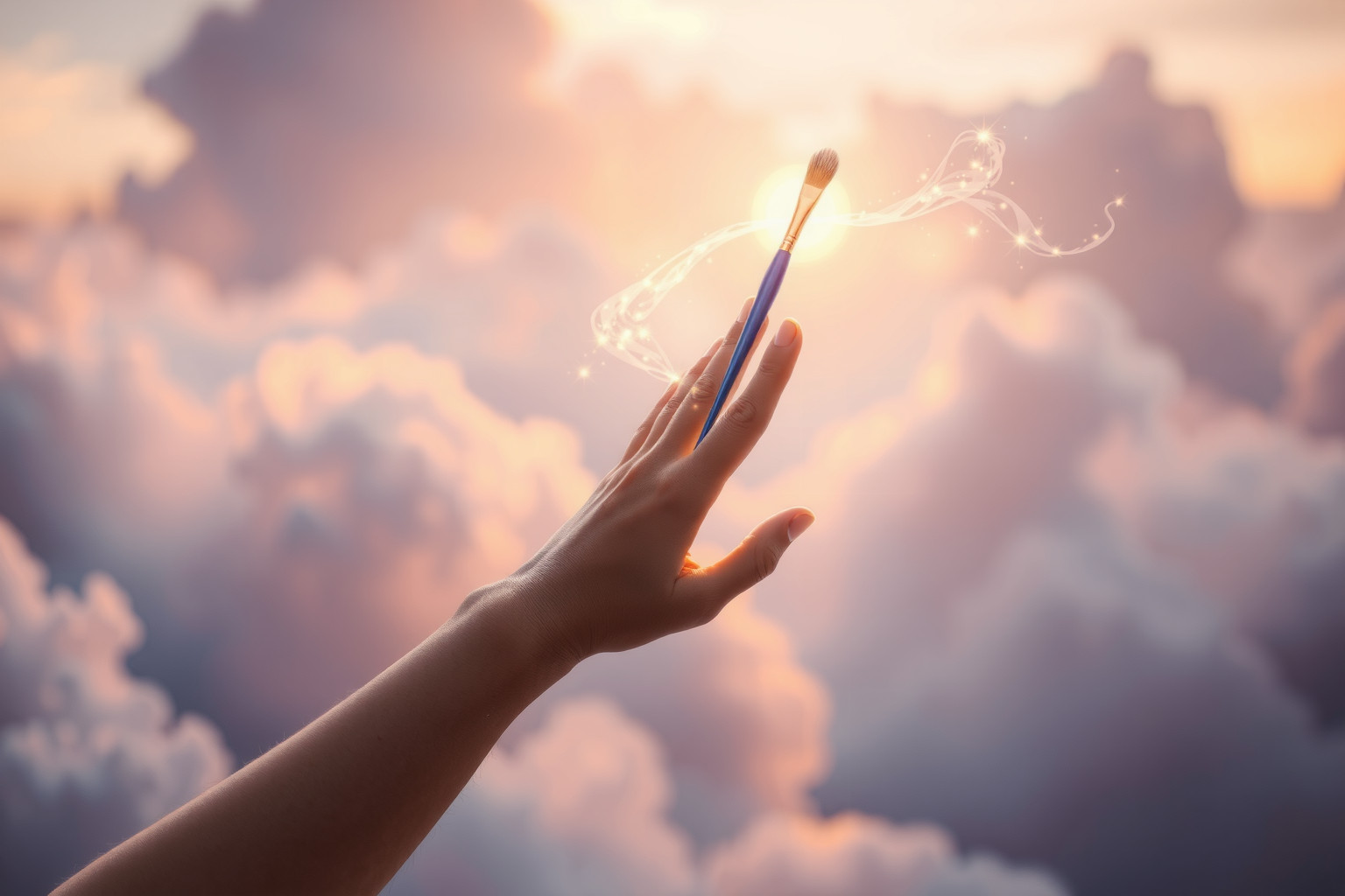 Ricevere un pennello simboleggia riconoscimento e nuovi stimoli creativi.