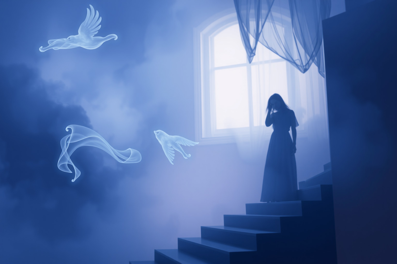 Scalare verso il basso nei sogni simboleggia paure e regressione emotiva.