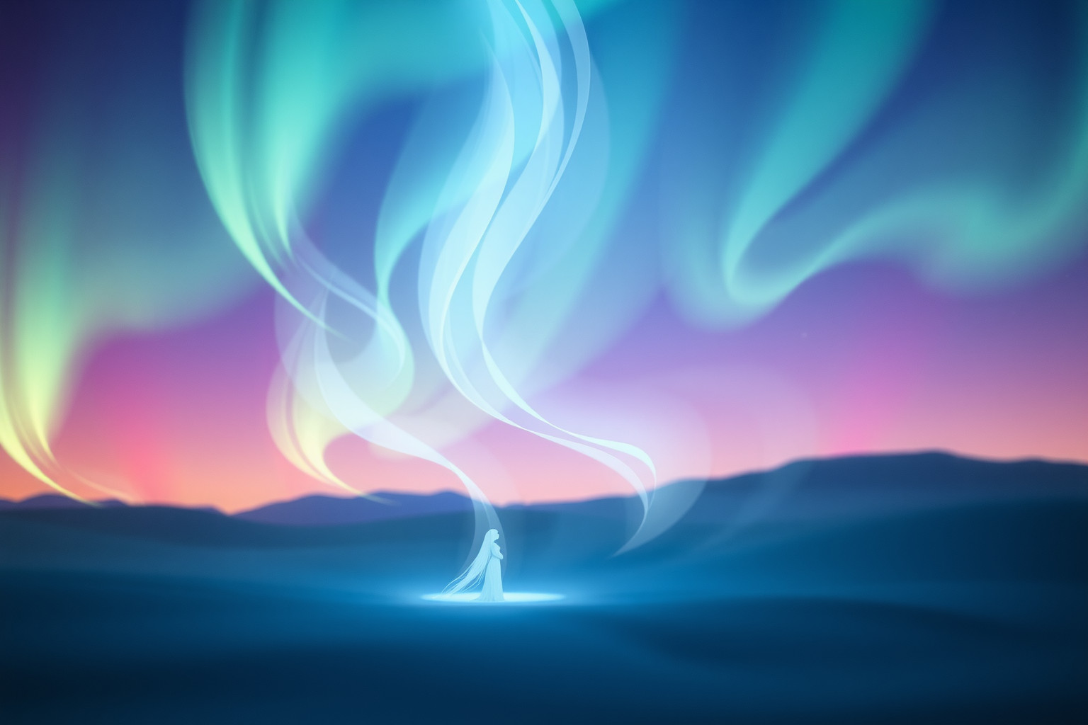 Sognare aurore boreali simboleggia trasformazione e intuizione spirituale profonda.