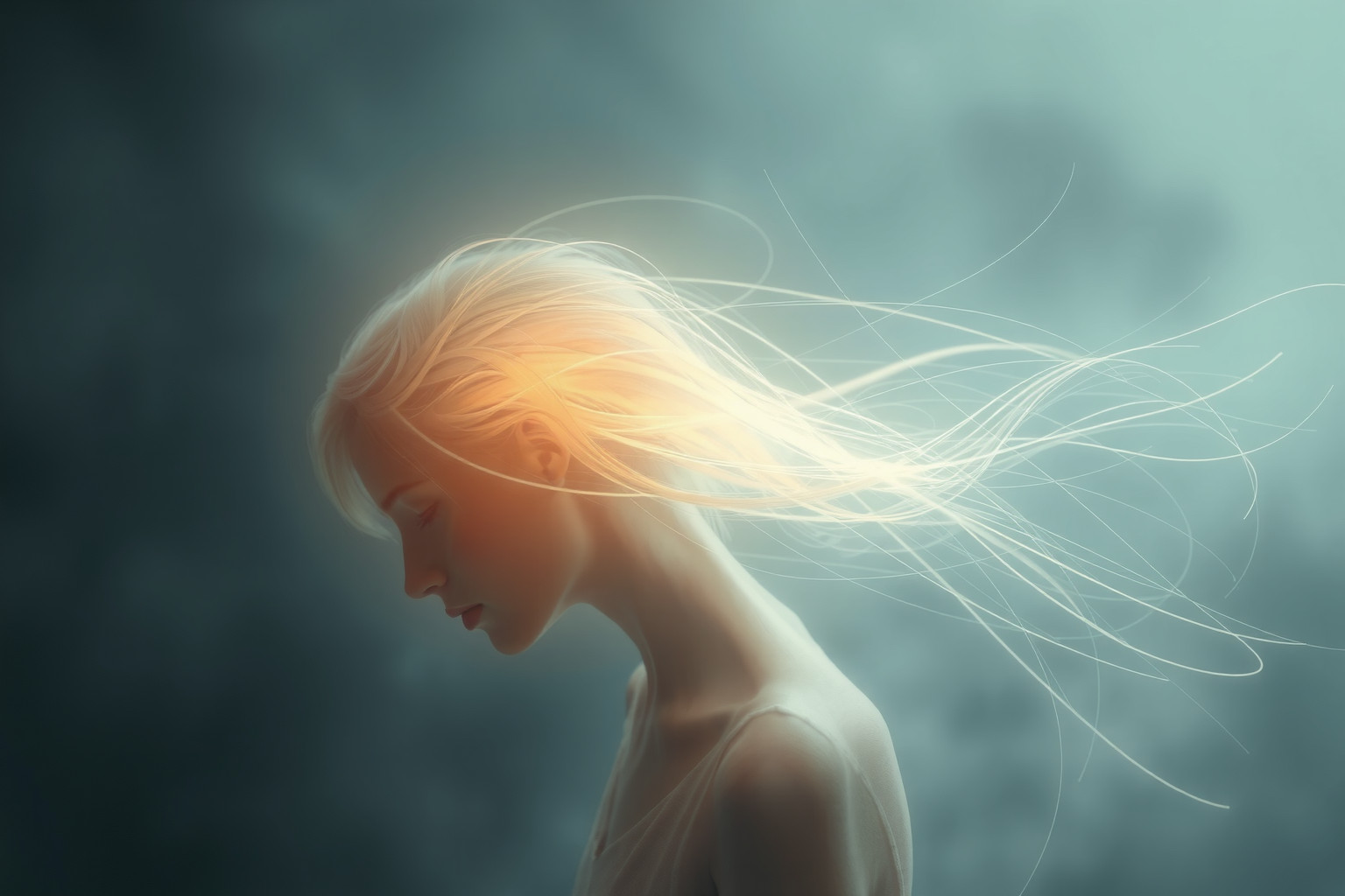 Sognare capelli che cadono simboleggia perdita di energia vitale.