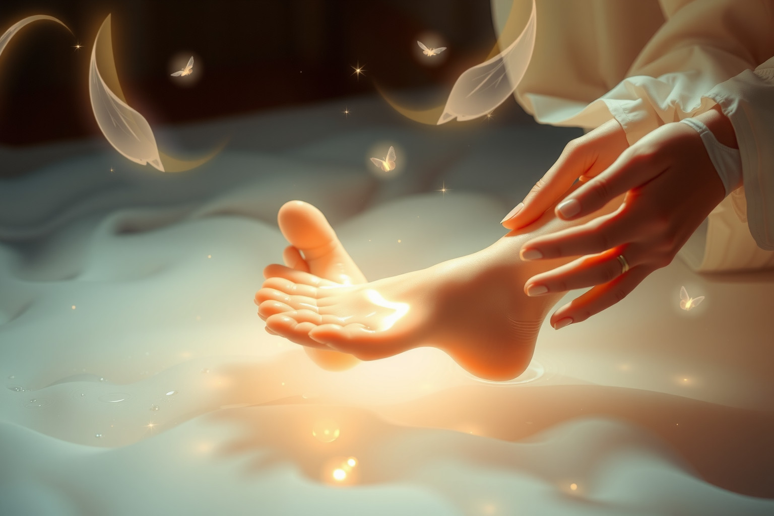 Sognare Cristo che lava i piedi simboleggia umiltà e amore sincero.