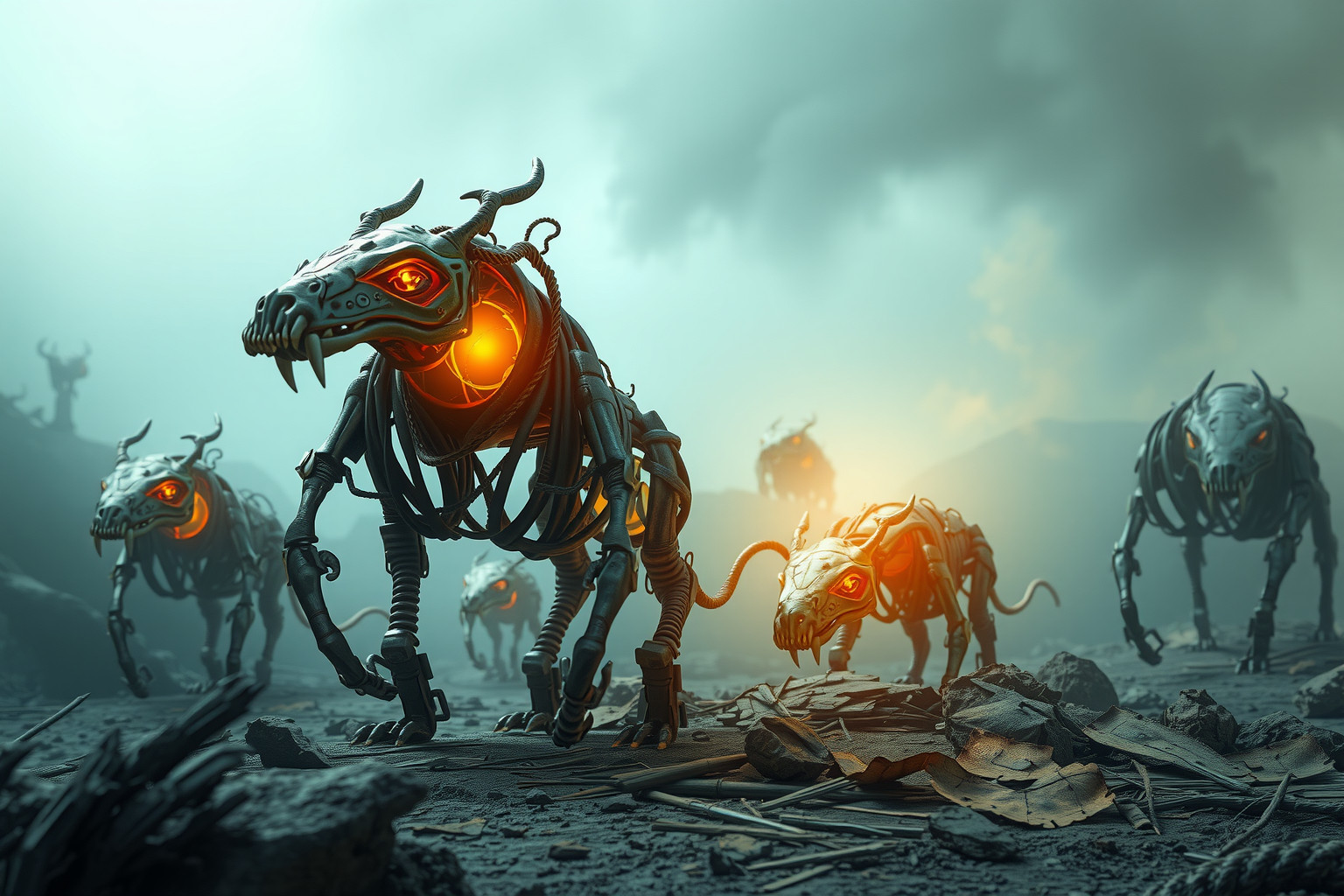 Sognare animali in discarica simboleggia istinti e adattamento primordiale.