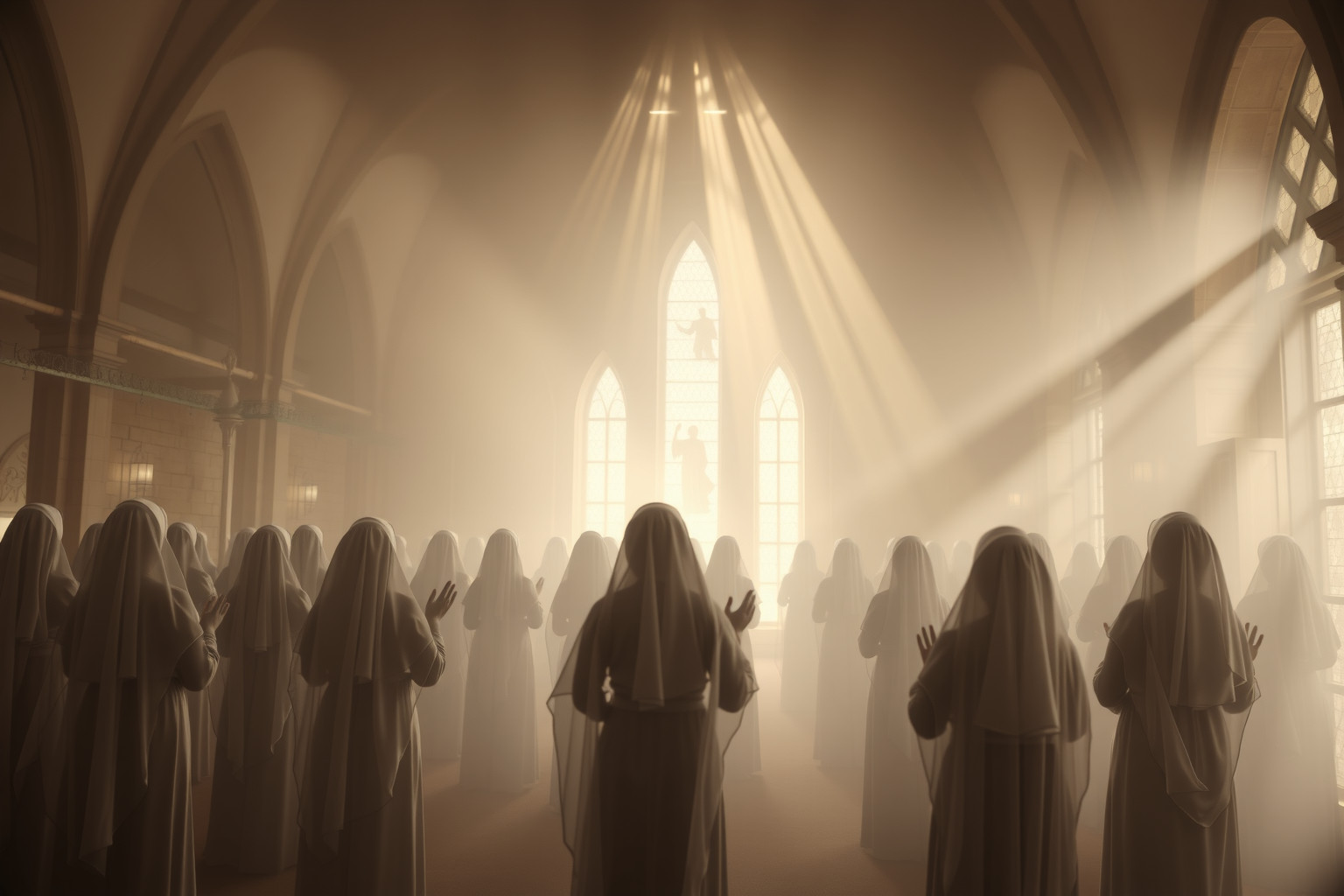 Sognare cerimonie religiose in monastero indica ricerca di pace interiore.