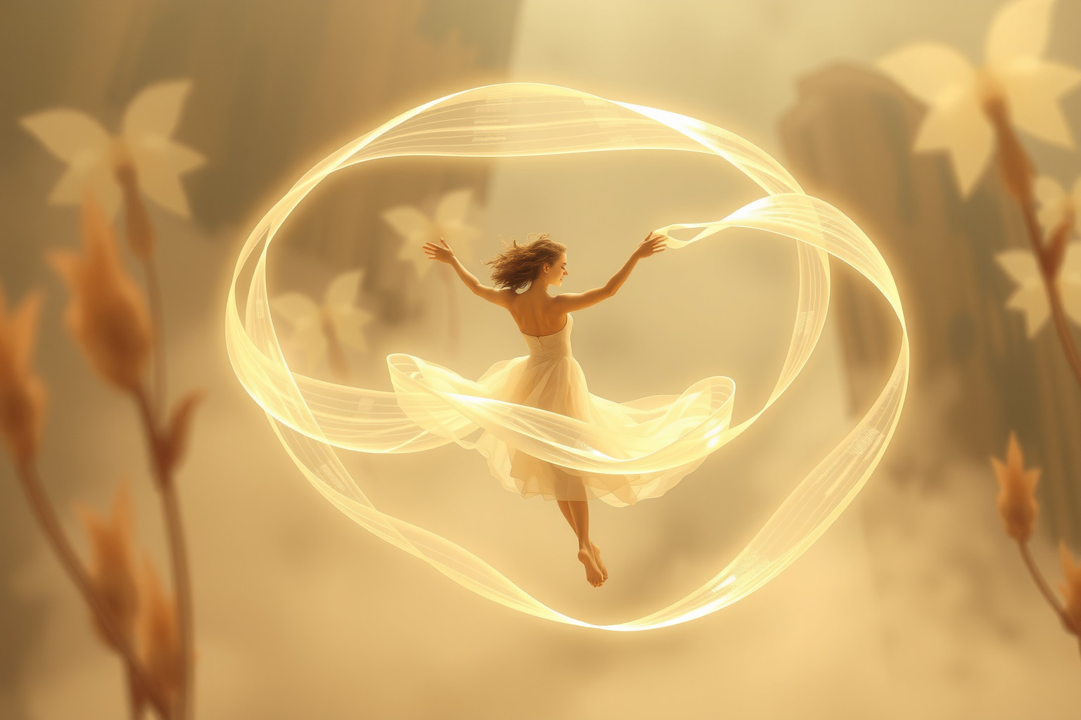 Sognare di ballare con un laccio simboleggia equilibrio emotivo e controllo.