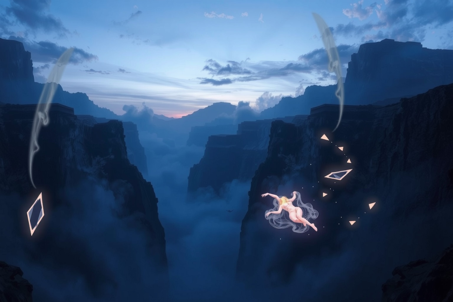 Sognare di cadere in una ravina simboleggia paura e instabilità emotiva.