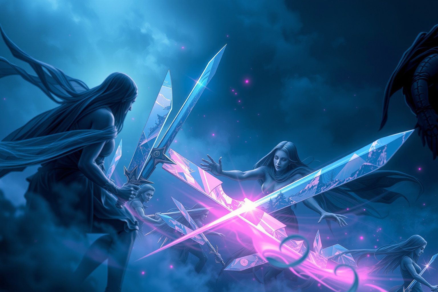 Sognare spade di ossidiana simboleggia forza interiore e protezione.