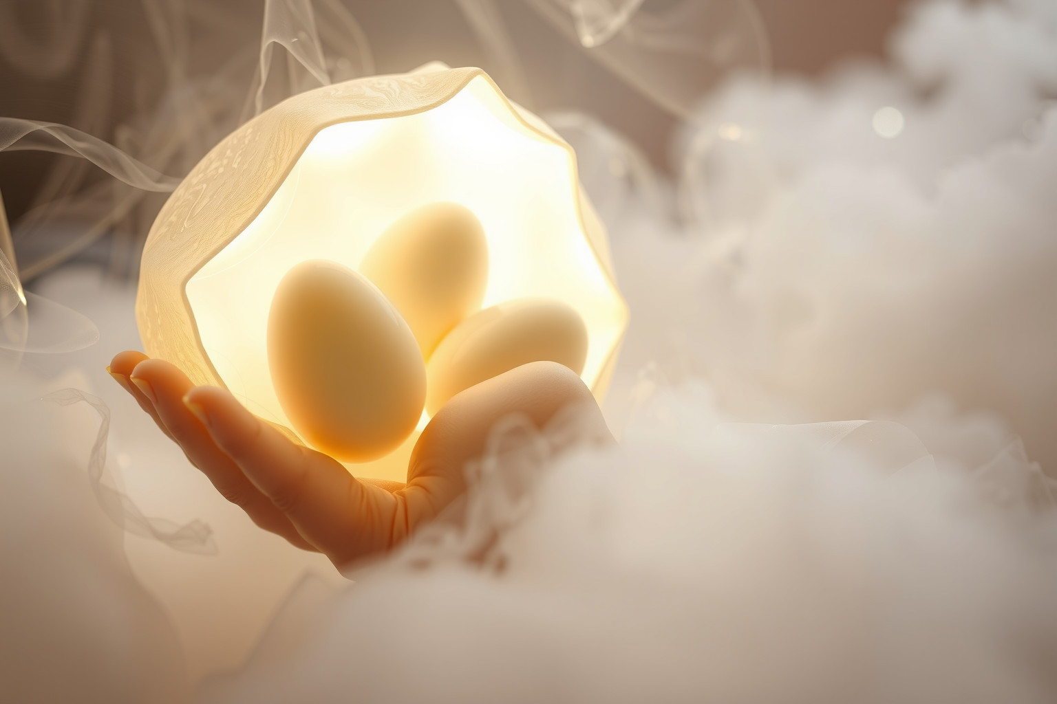 Sognare di deporre uova simboleggia nuovi inizi e creatività.