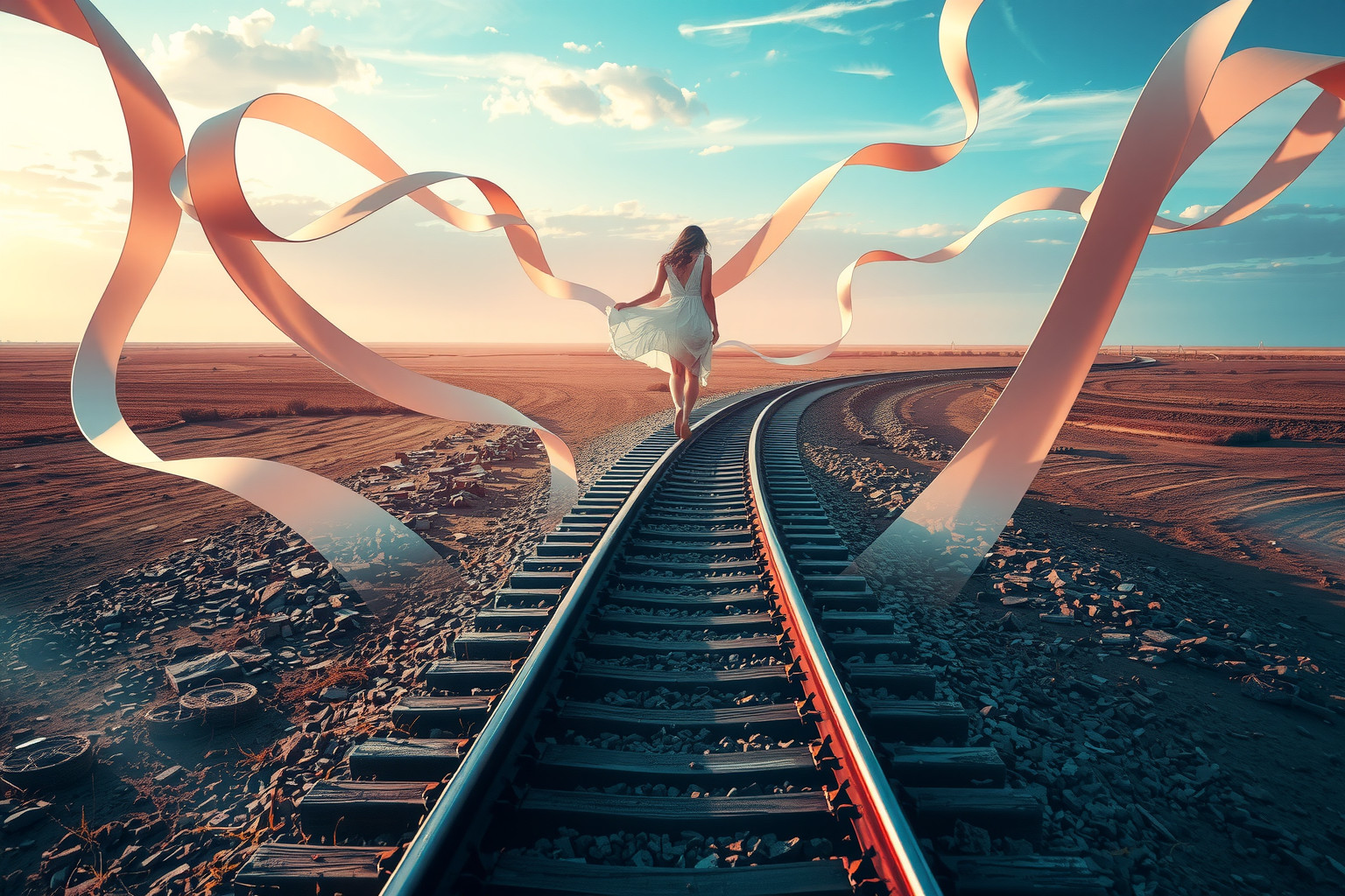 Sognare di deragliare e sopravvivere simboleggia resilienza e rinascita.