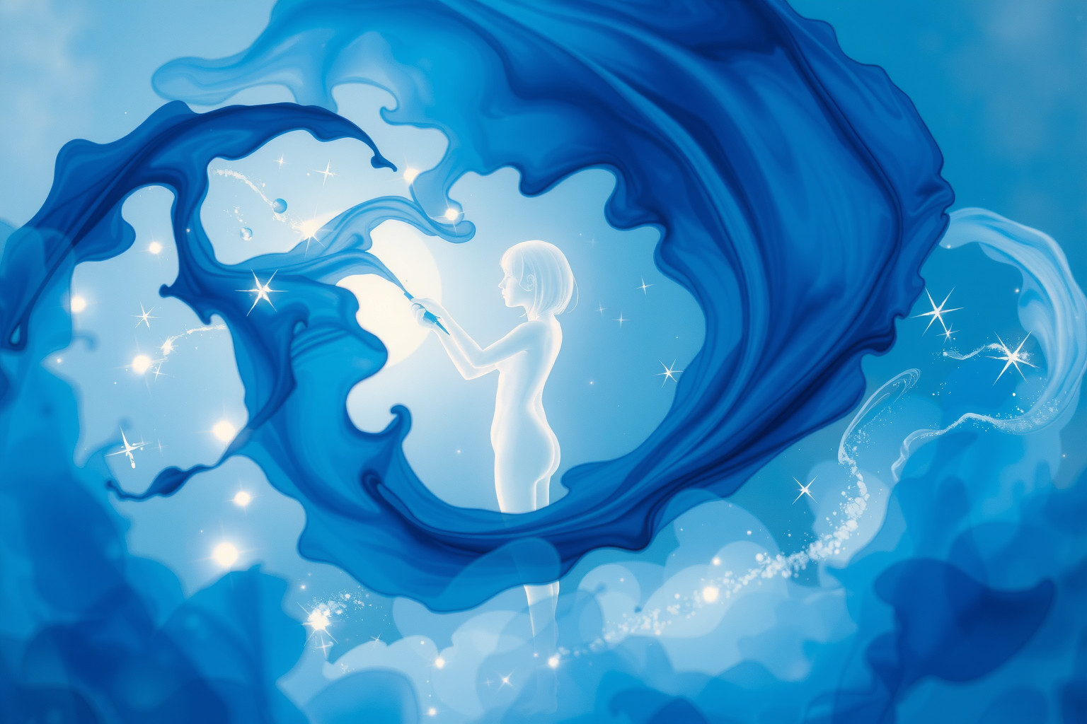 Sognare di dipingere di indaco simboleggia profonda creatività interiore.