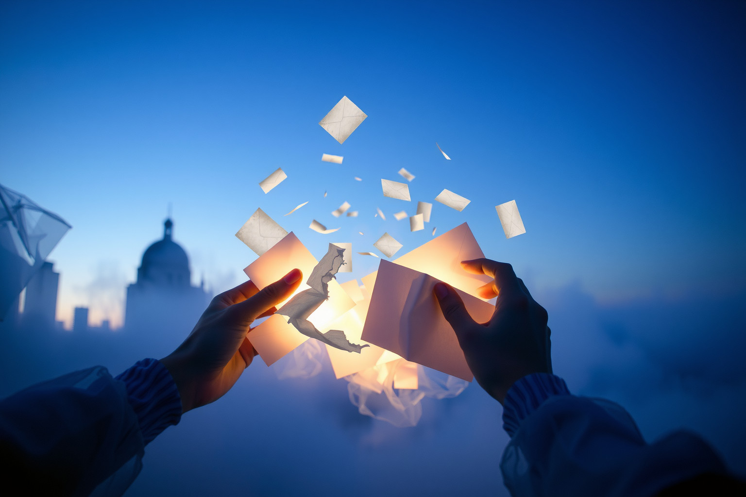 Sognare di distruggere posta altrui riflette conflitti interiori nascosti.