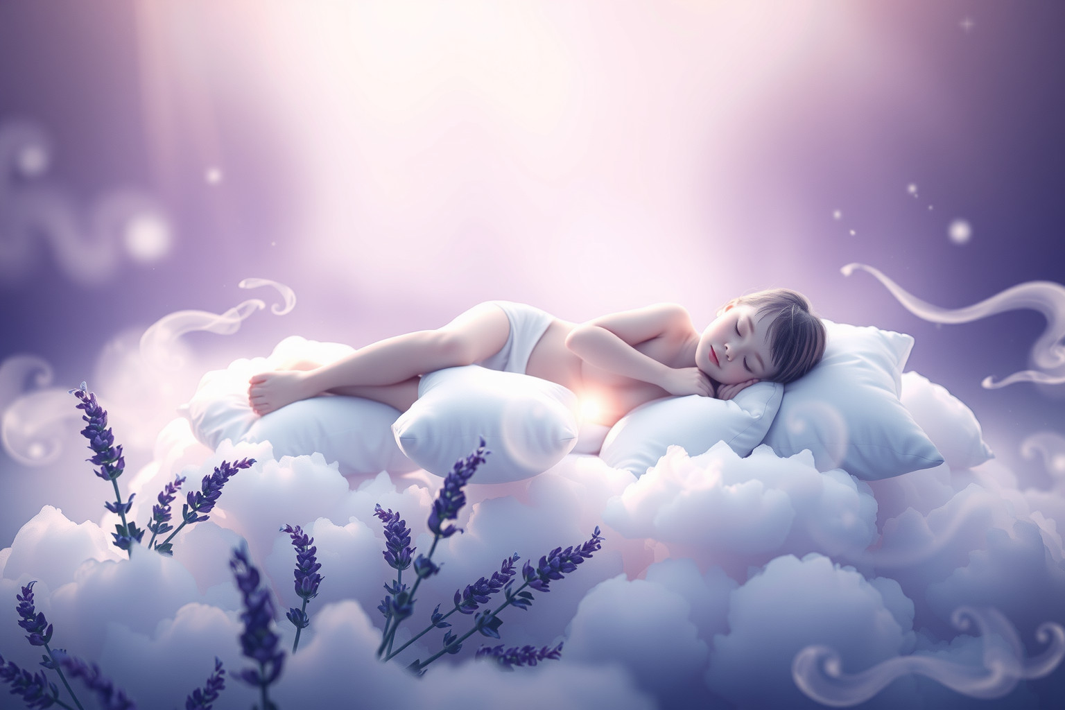 Sognare cuscino di lavanda simboleggia sonno profondo e relax.