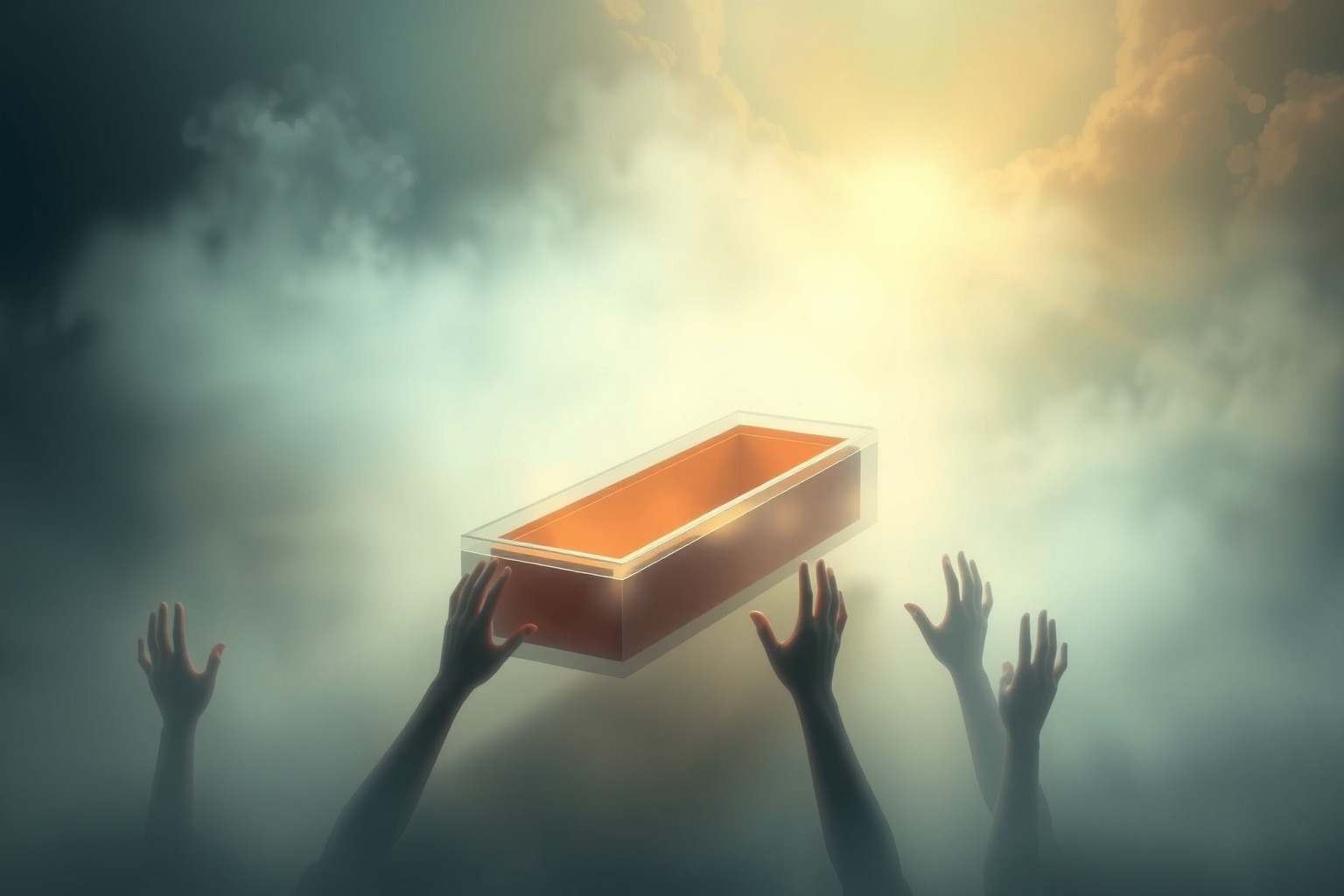 Sognare la bara aperta riflette il confronto profondo con il lutto.