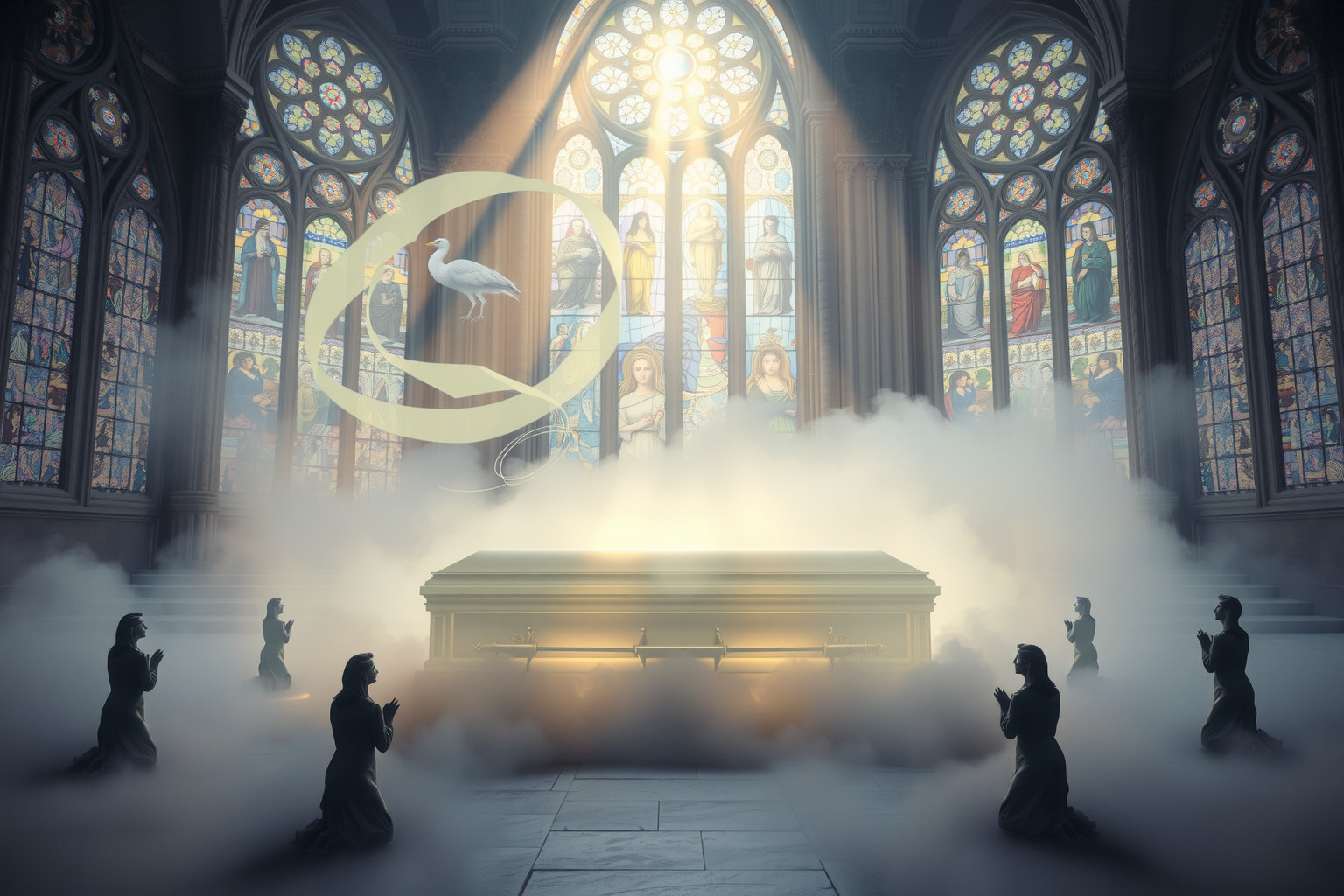 Sognare il corpo in chiesa riflette il desiderio di pace spirituale.