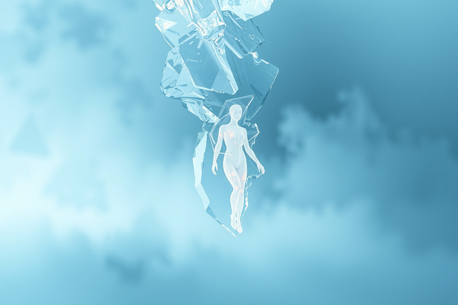 Sognare ghiaccio che blocca simboleggia ostacoli emotivi invisibili.