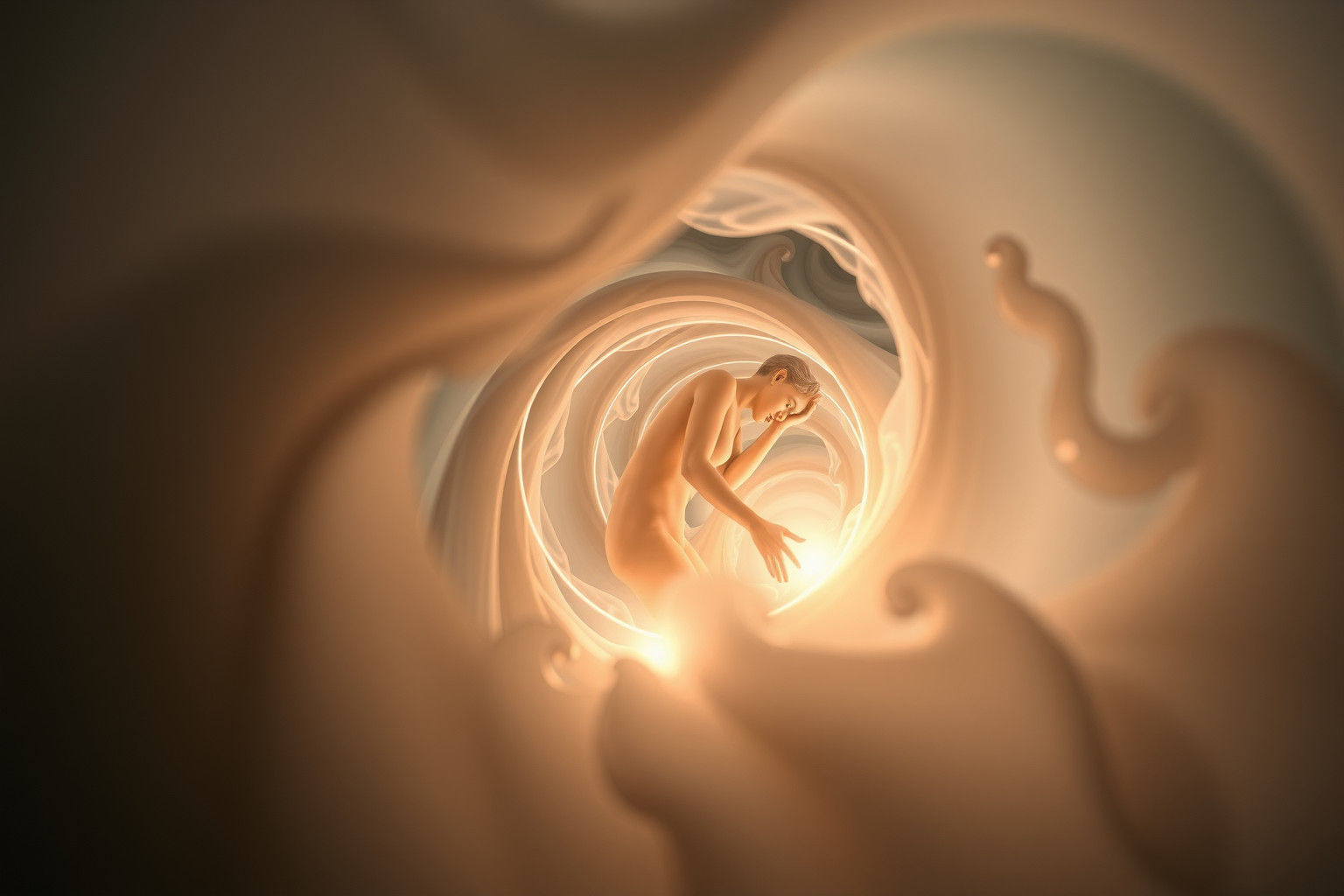 Sognare di essere bloccato in un tubo indica ansia interiore.