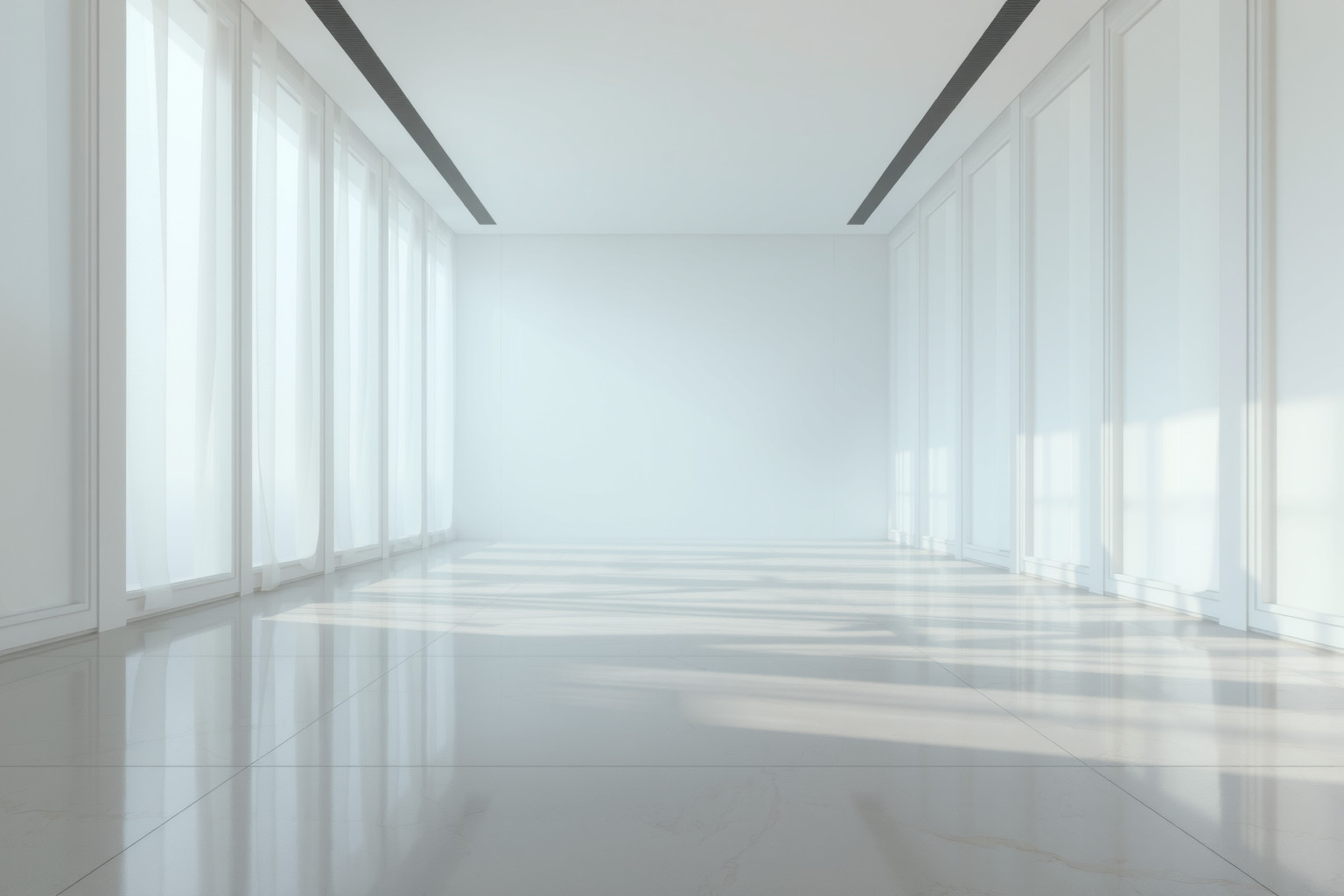 Sognare un salone vuoto simboleggia solitudine e riflessione interiore.