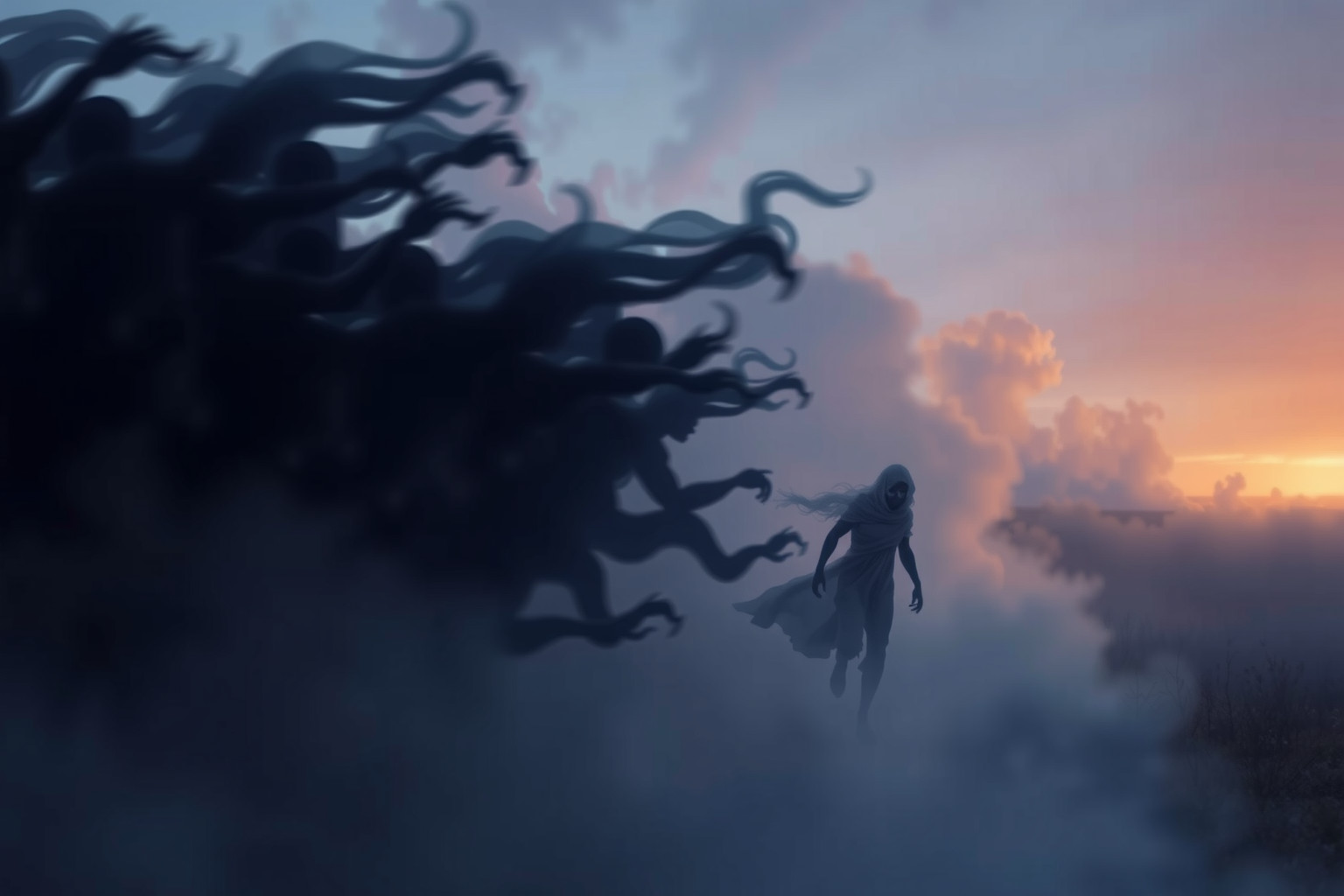 Sognare la folla inseguitrice riflette paure e sensi di colpa profondi.