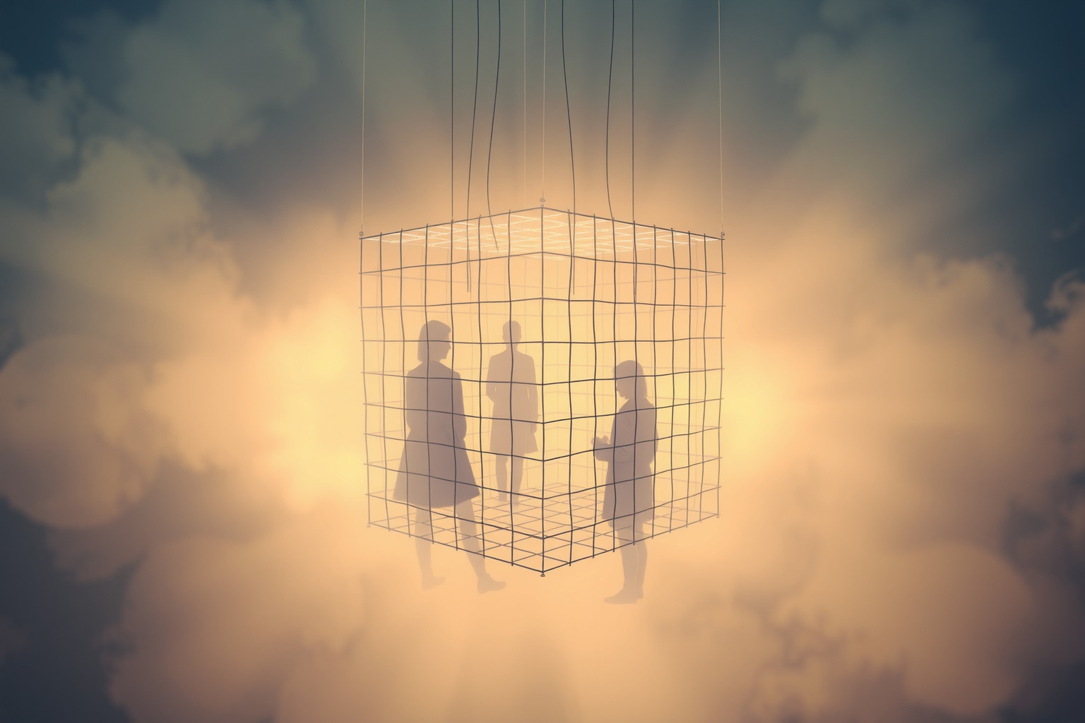 Sognare una griglia simboleggia confini mentali e restrizioni interiori.