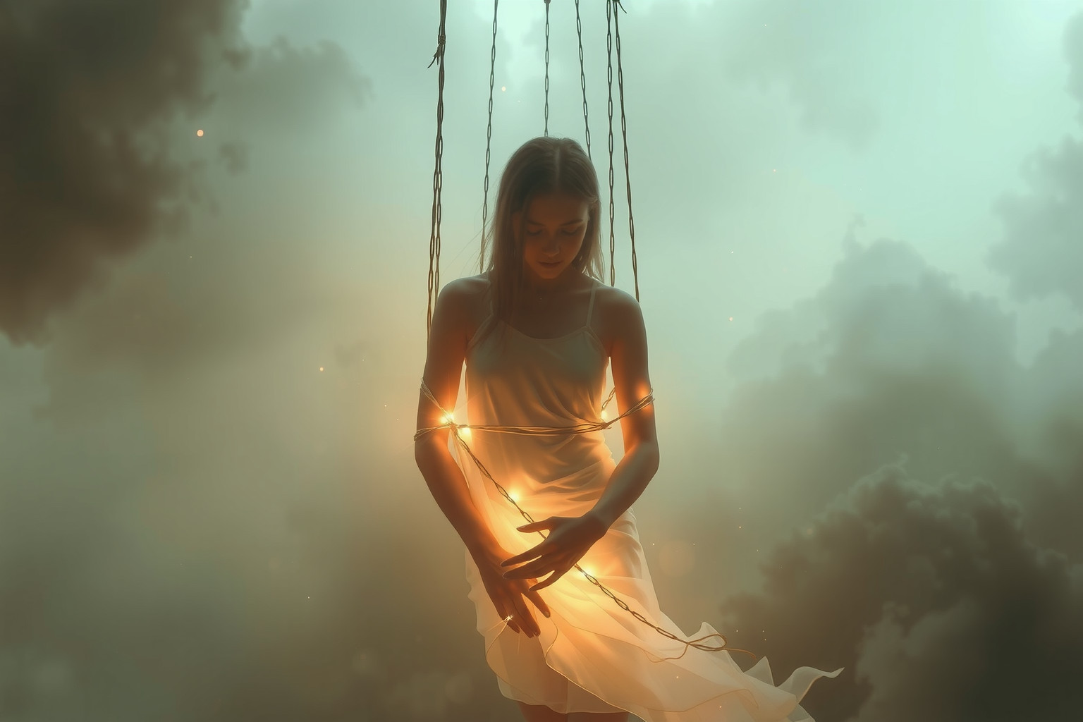 Sognare corde di controllo simboleggia limitazioni psicologiche e paure interiori.