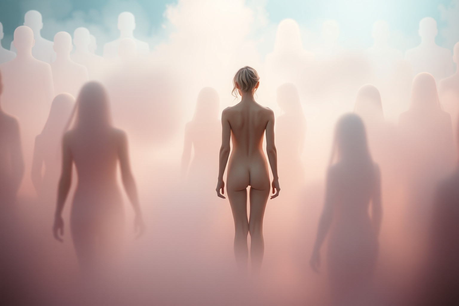 Sognare nudità pubblica riflette insicurezza e desiderio di accettazione sociale.