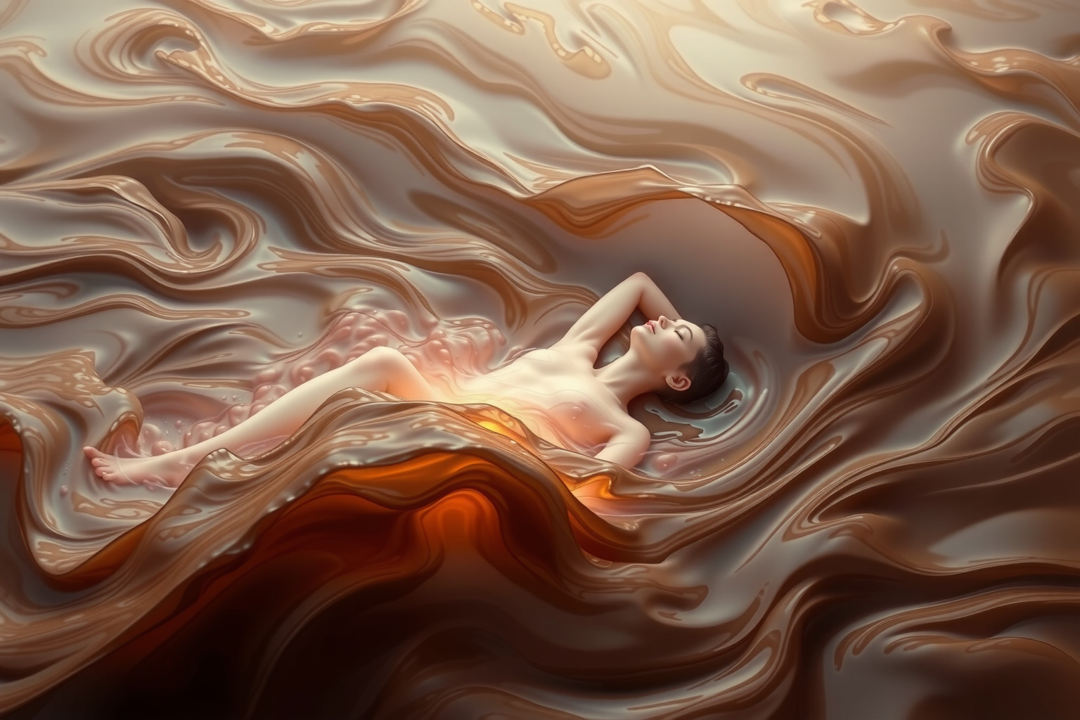 Sognare cioccolato simboleggia dolcezza e piaceri nascosti.