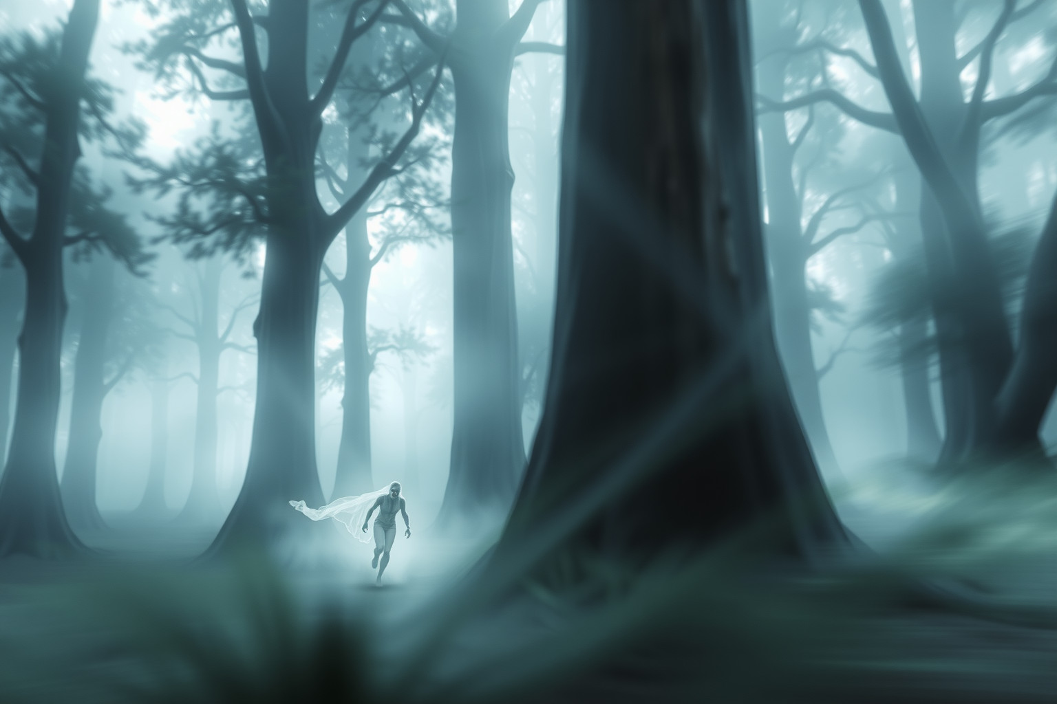 Sognare di fuggire dalla foresta indica paure interiori nascoste.