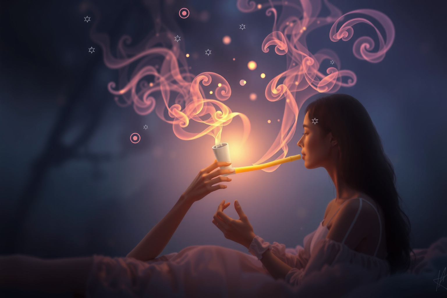 Sognare la pipa con sconosciuti simboleggia nuove connessioni inattese.