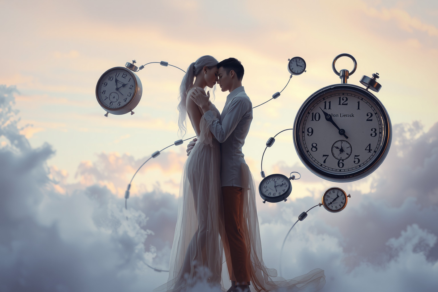 Sognare un impegno con un ex riflette desideri irrisolti passati.