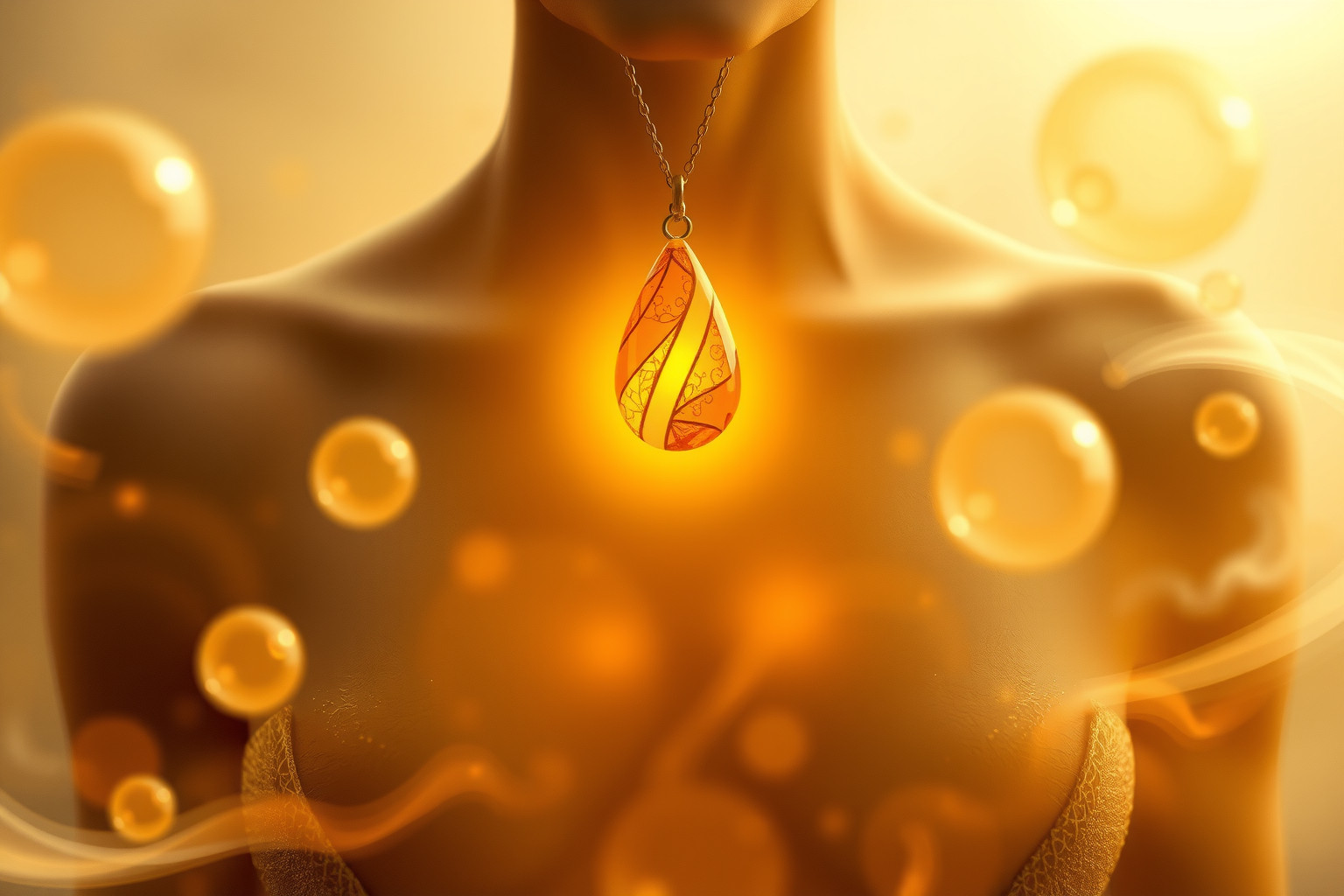 Sognare ambra simboleggia protezione spirituale e rinascita interiore.