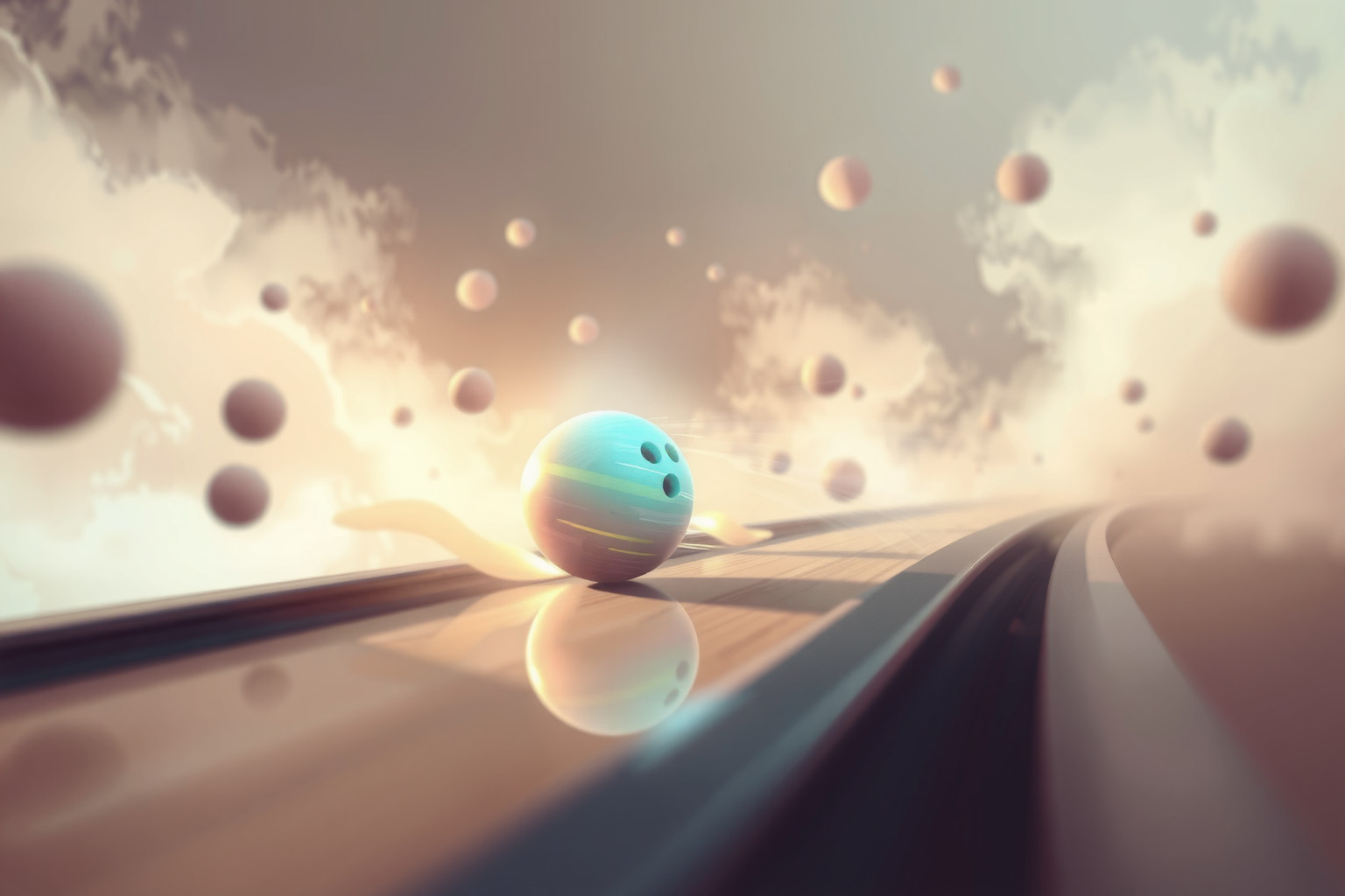 Sognare la palla fuori pista riflette insicurezza e confusione interiore.