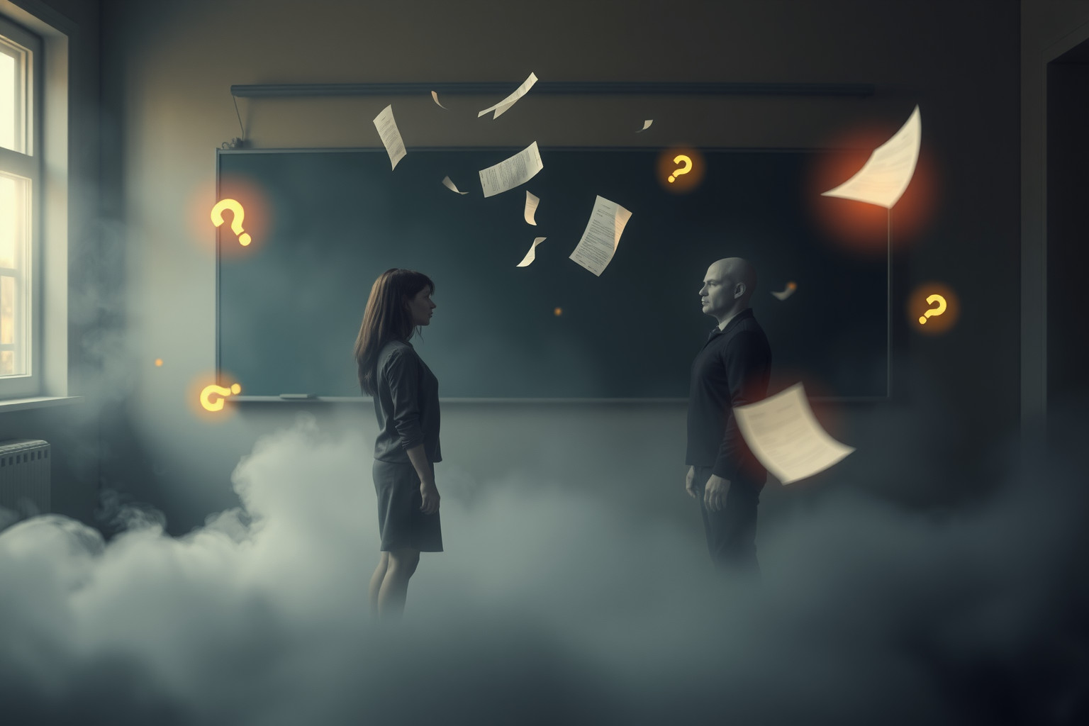 Sognare litigi con l’insegnante riflette insicurezza nei propri giudizi.