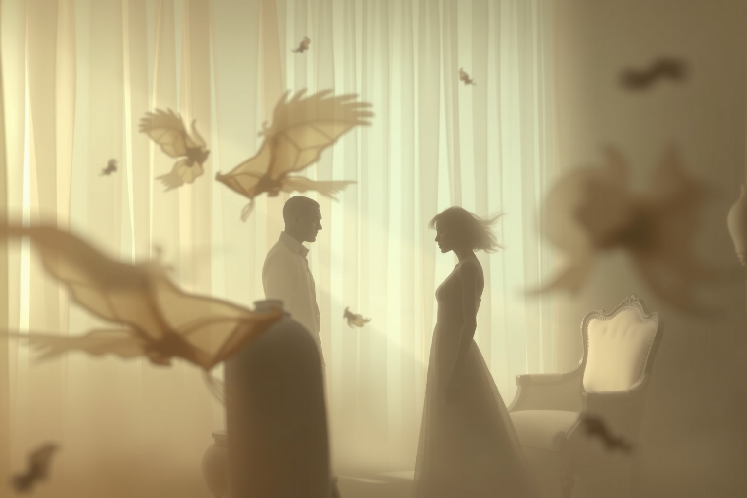 Sognare litigi in salone simboleggia conflitti interiori irrisolti.