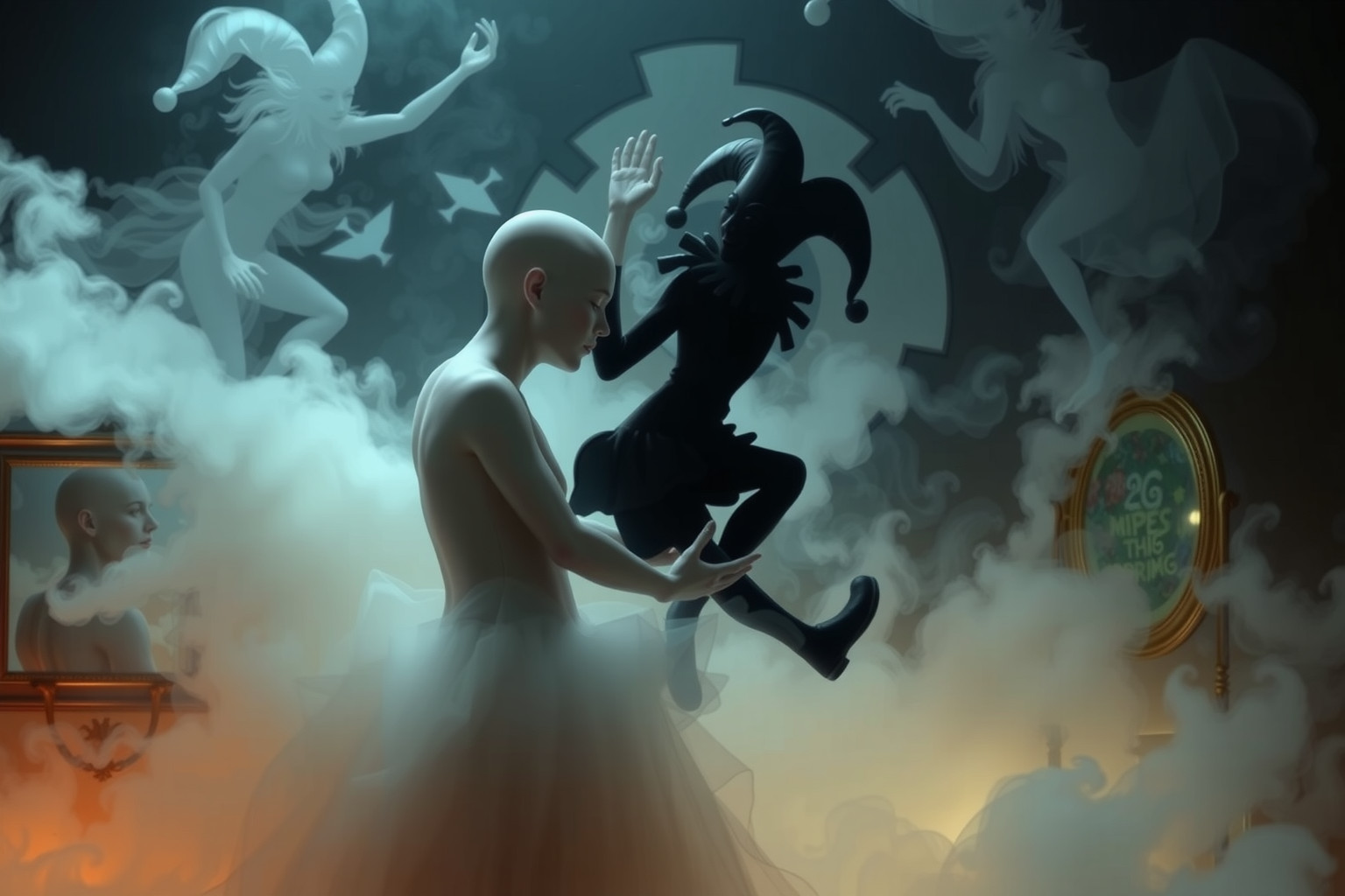 Sognare il buffone riflette il conflitto tra serio e gioco interiore.