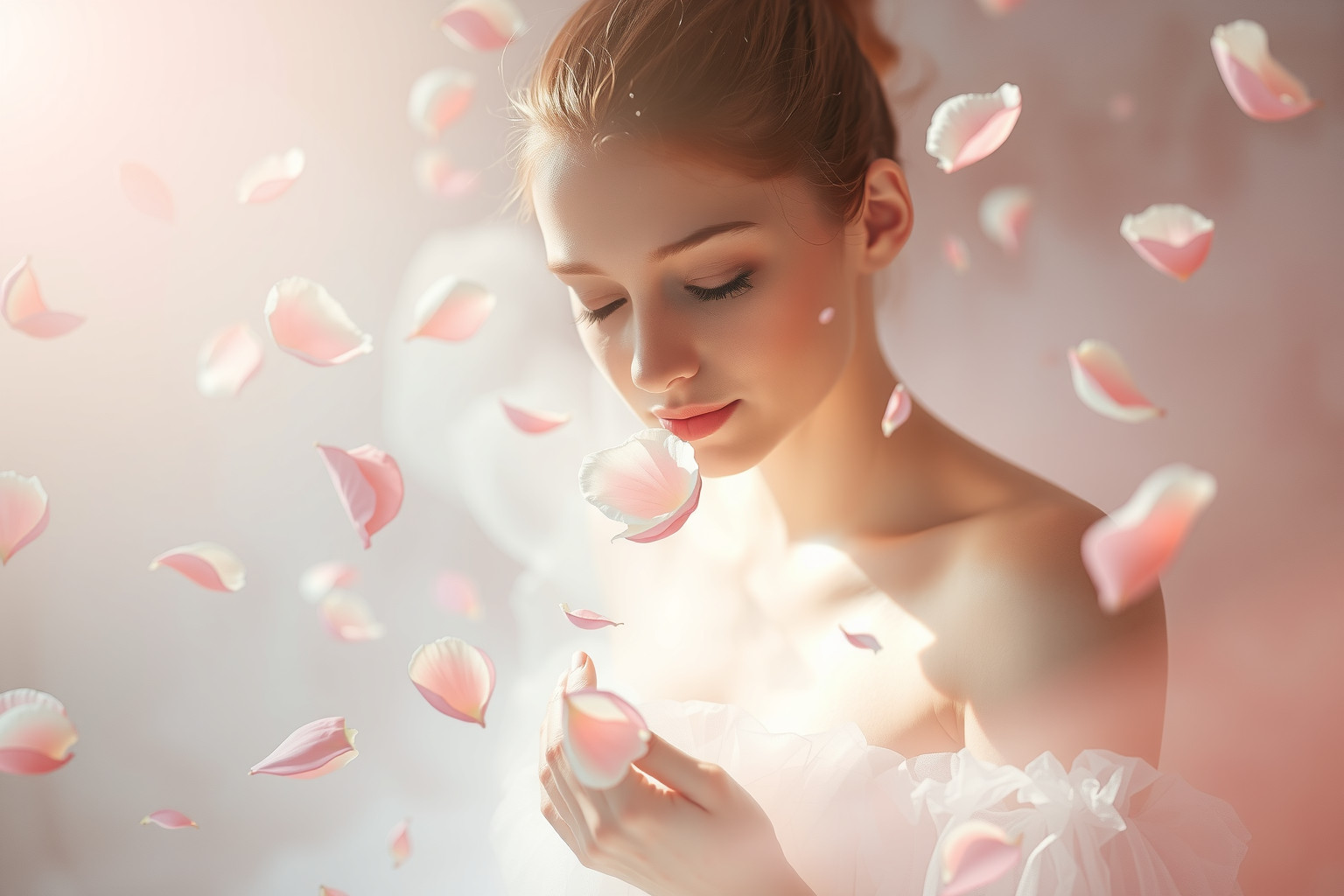 Sognare petali di rosa simboleggia dolcezza e amore verso sé stessi.