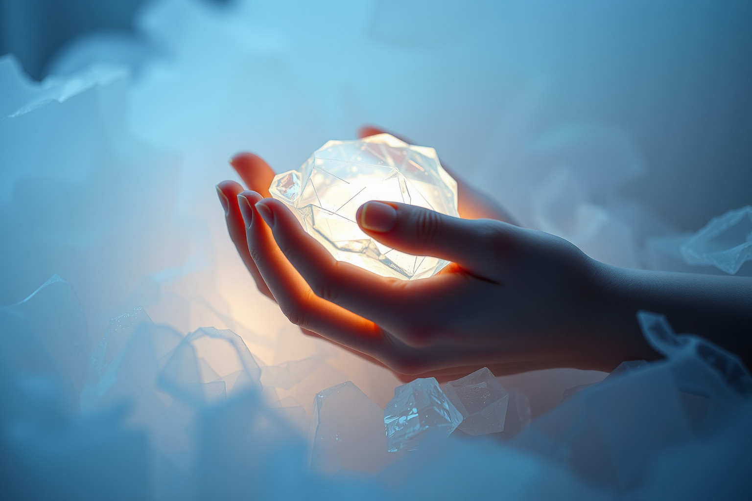 Sognare ghiaccio simboleggia bisogno di calma e guarigione emotiva.