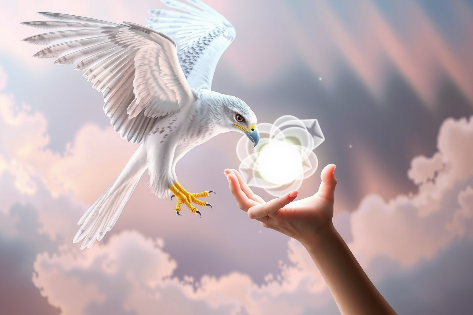 Sognare di nutrire un astore simboleggia cura e protezione interiore.