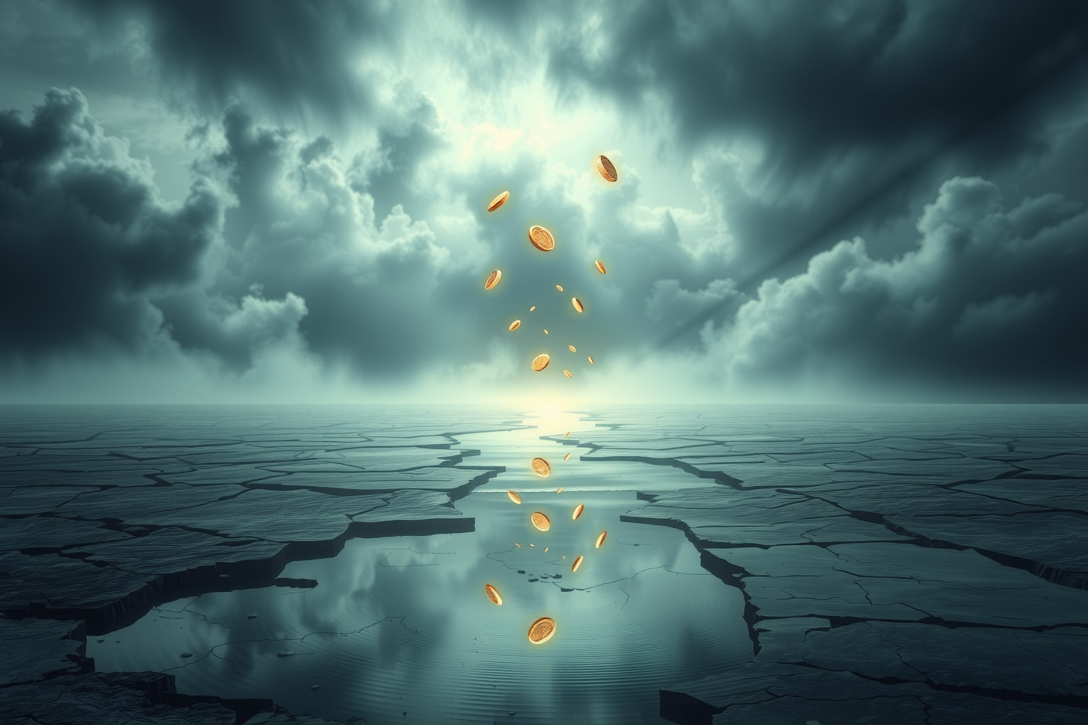 Sognare crollo azionario riflette ansia per sicurezza economica futura.