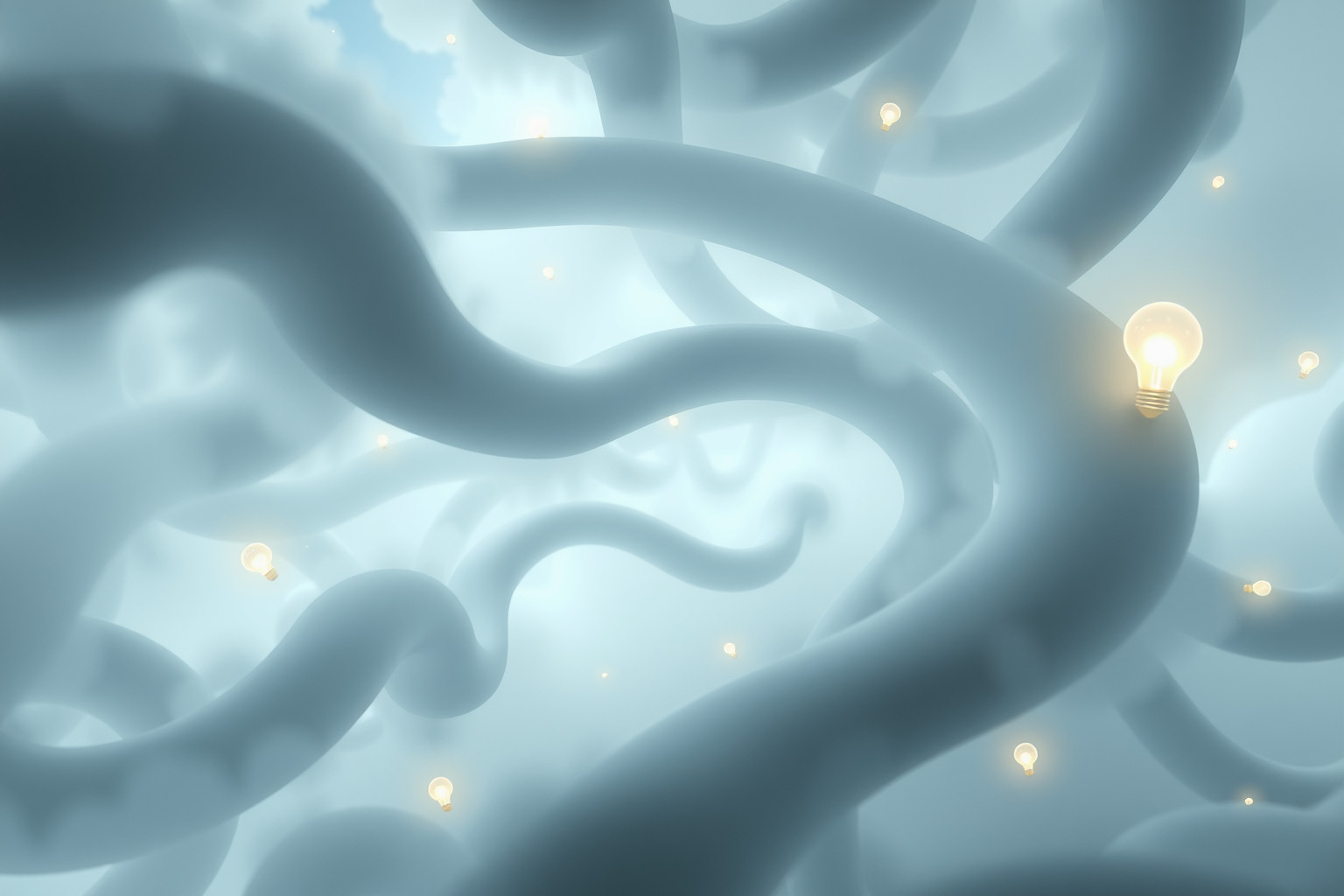 Sognare labirinti di idee riflette mente creativa in evoluzione continua.