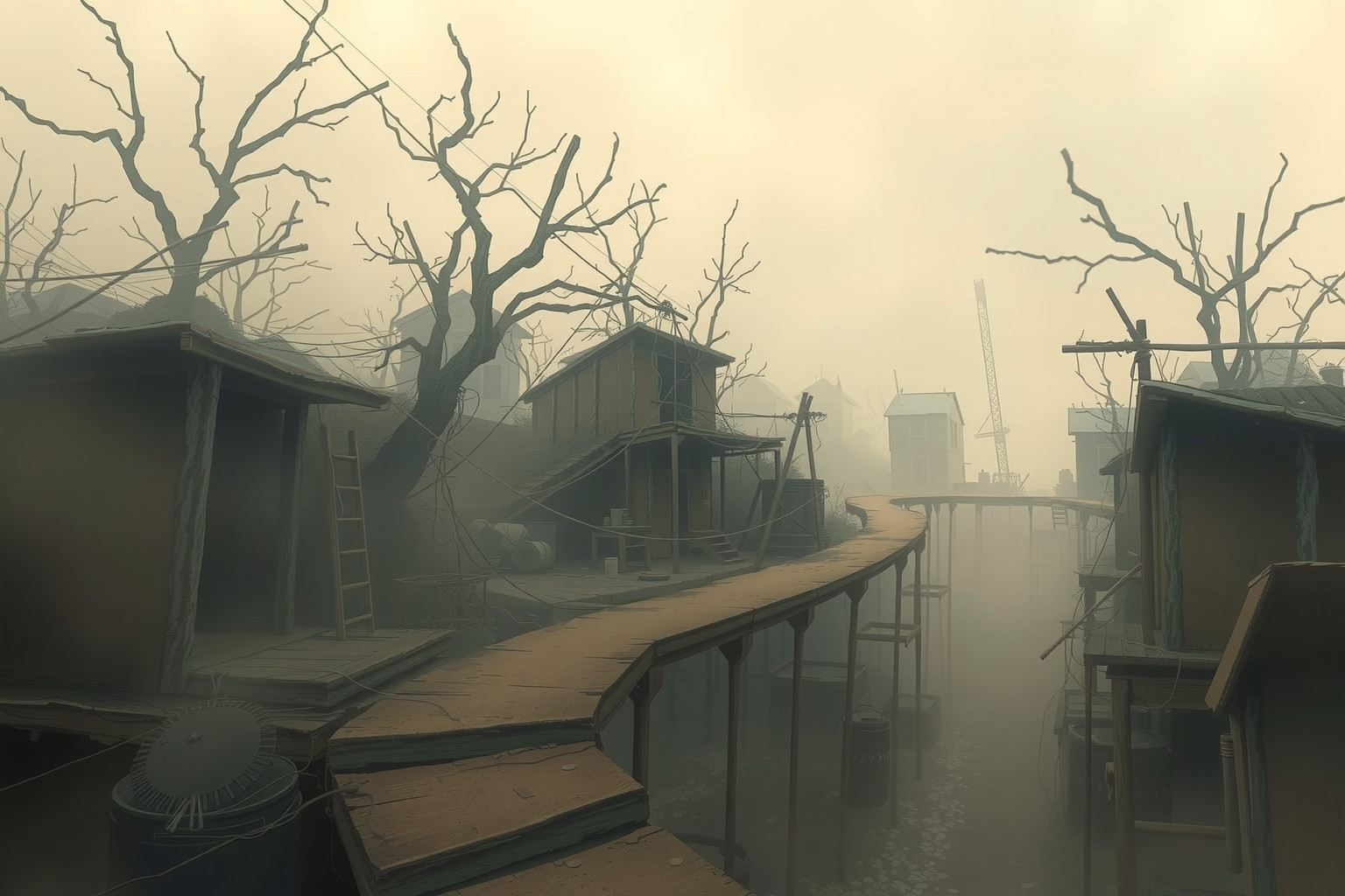 Sognare una baraccopoli riflette insicurezza e bisogno di cambiamento.