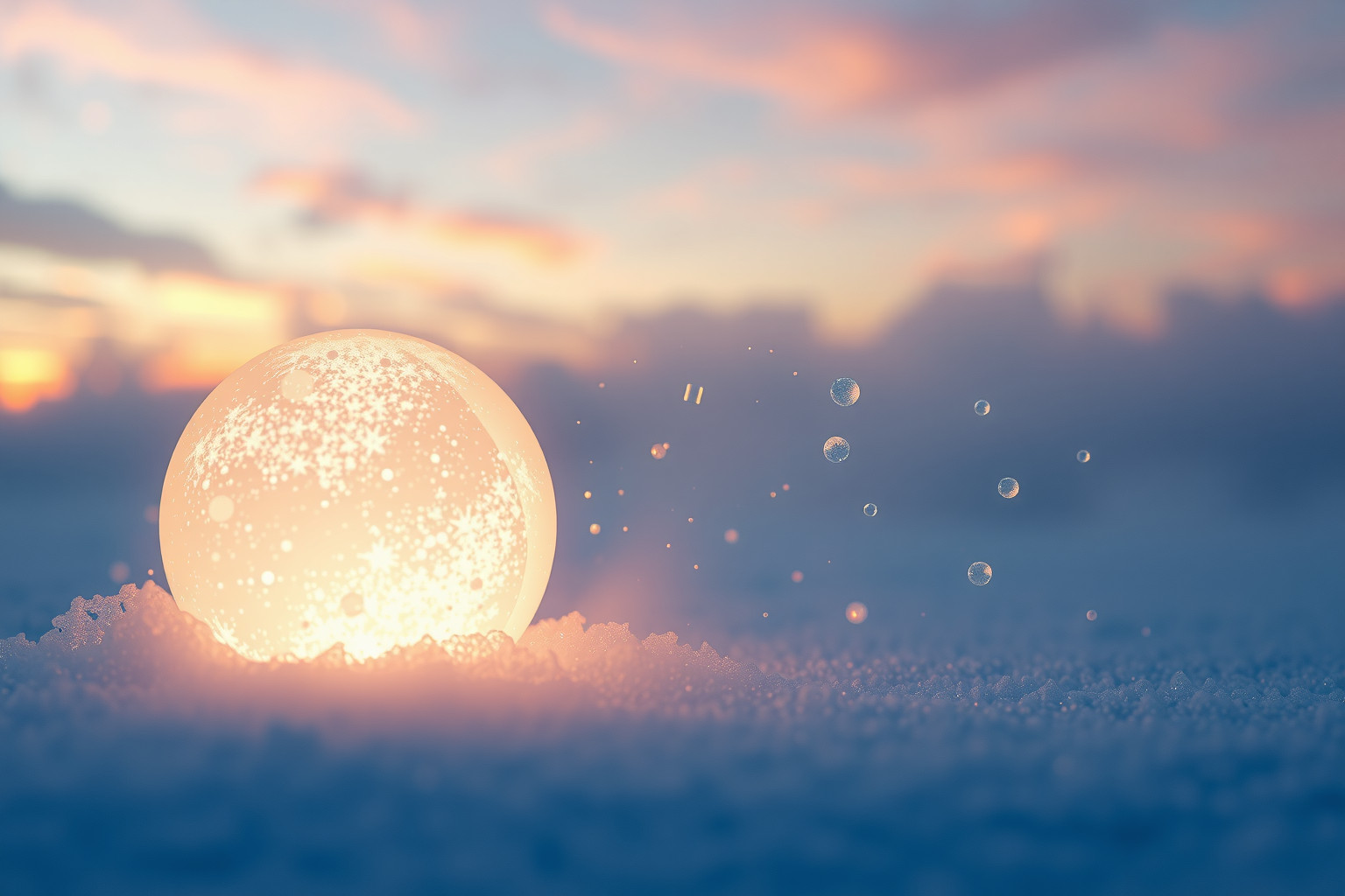 Sognare perdita di palle di neve simbolizza opportunità che svaniscono lentamente.